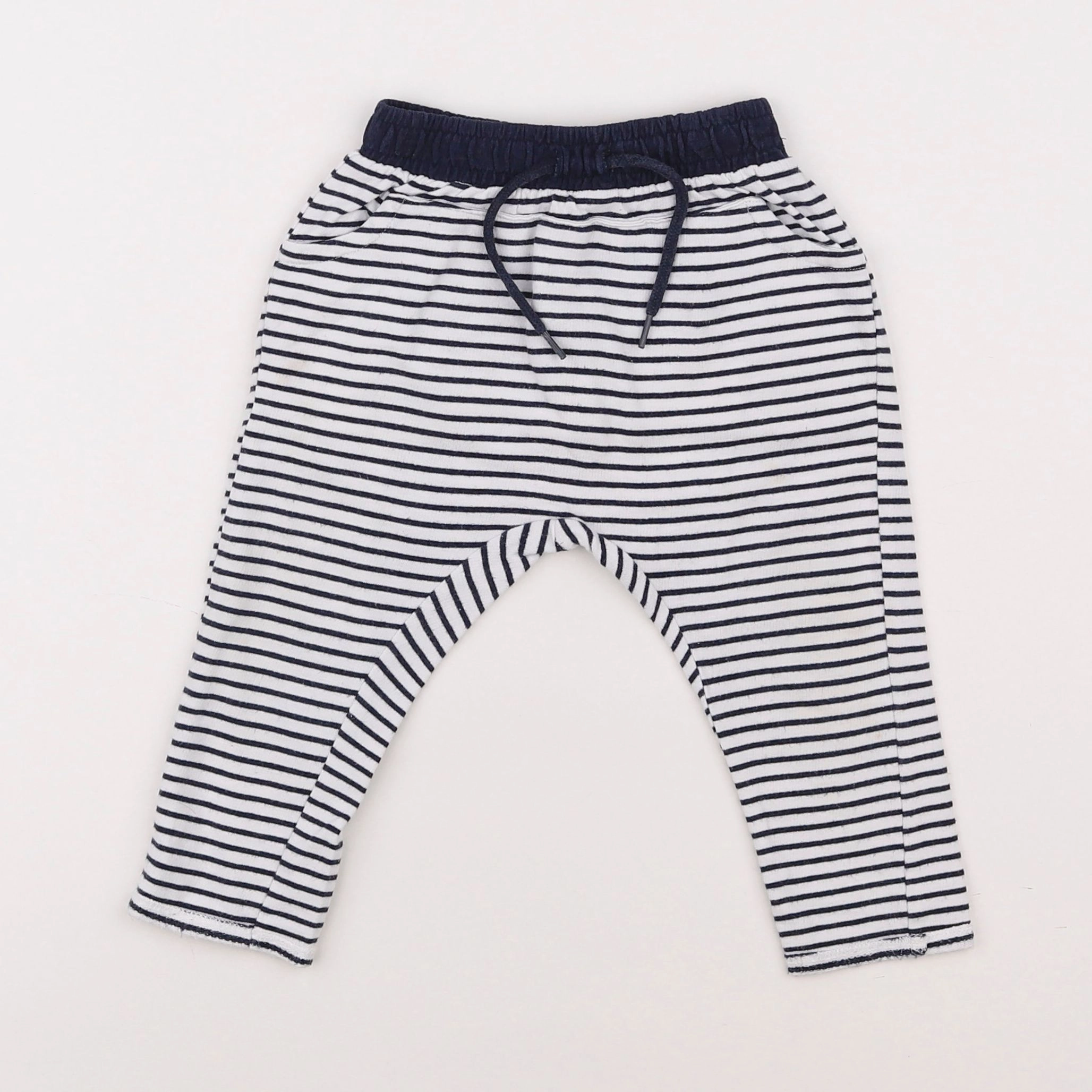 Vertbaudet - jogging blanc - 12 mois