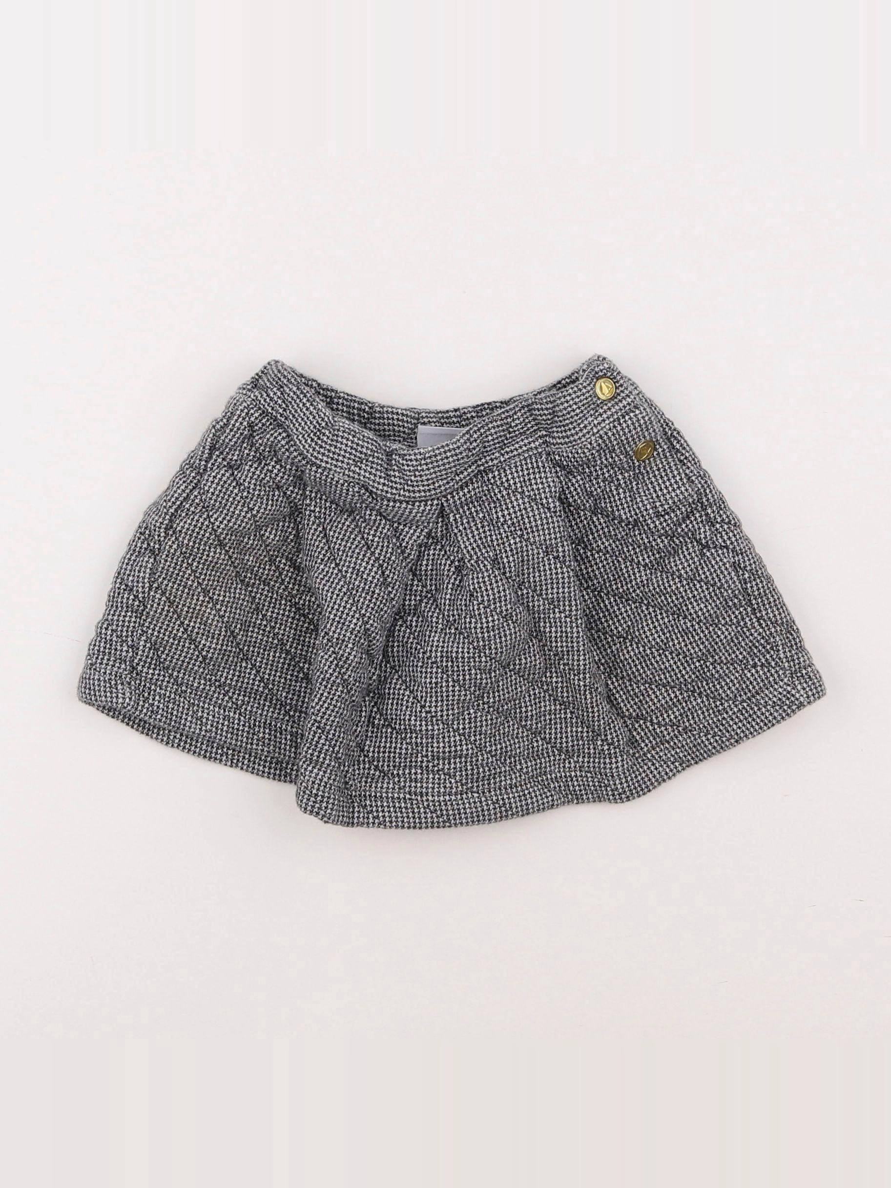 Petit Bateau - jupe gris - 3 ans