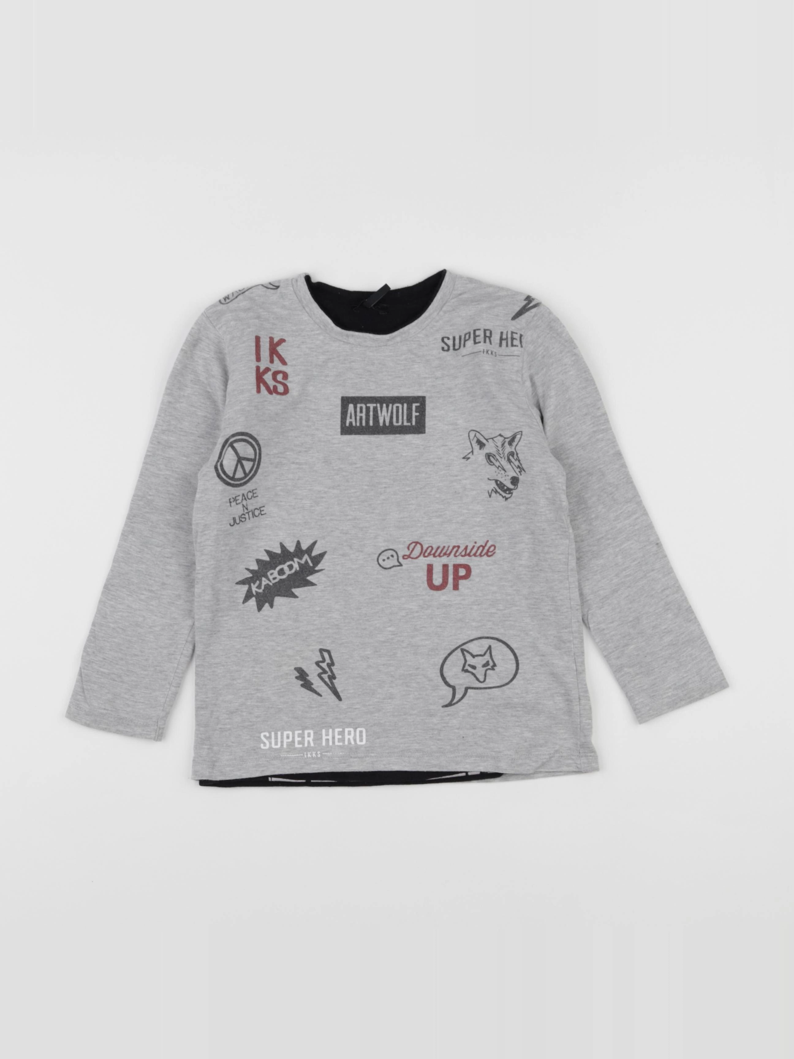 IKKS - tee-shirt gris - 3 ans