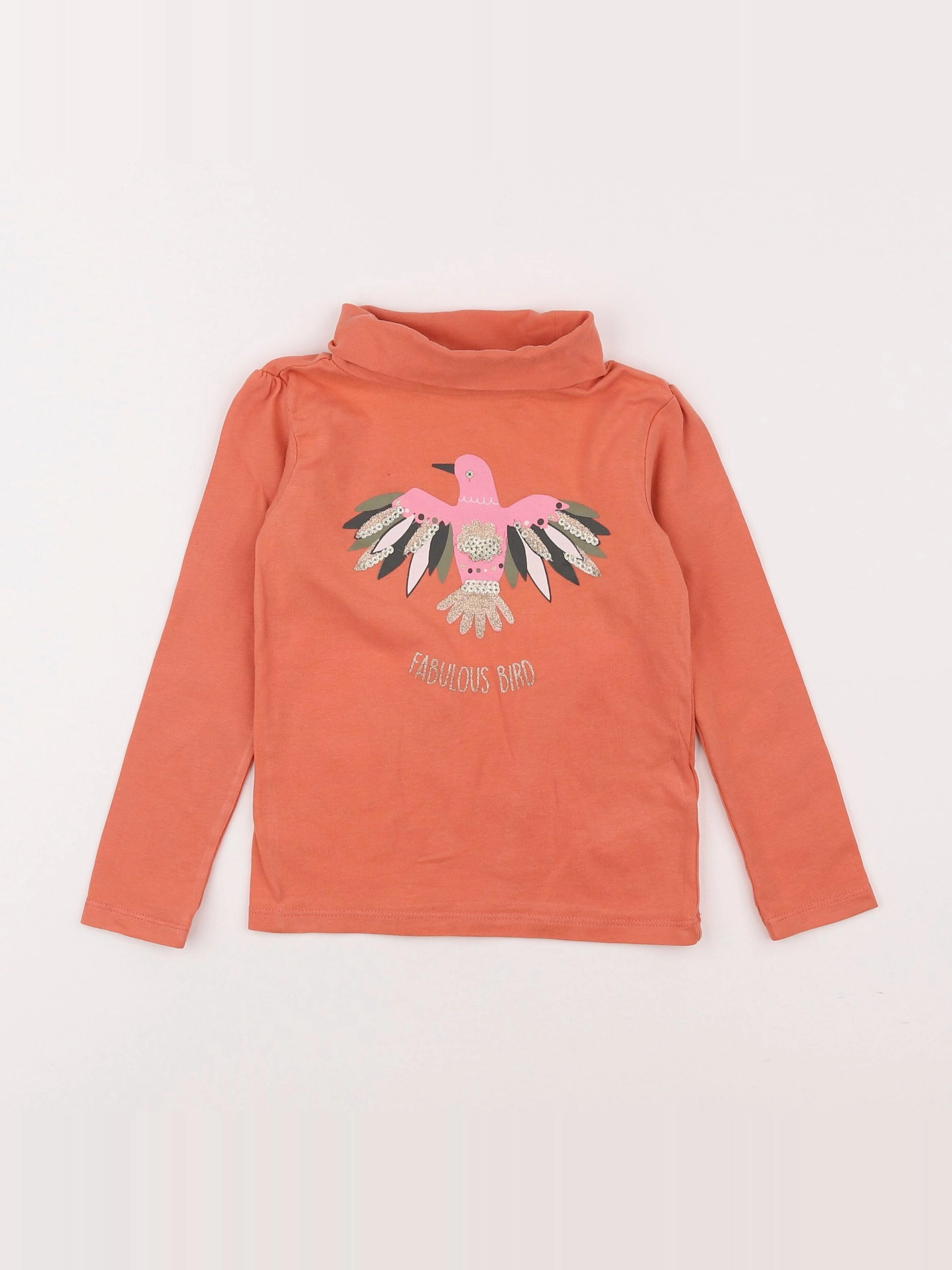 Vertbaudet - sous-pull orange - 4 ans