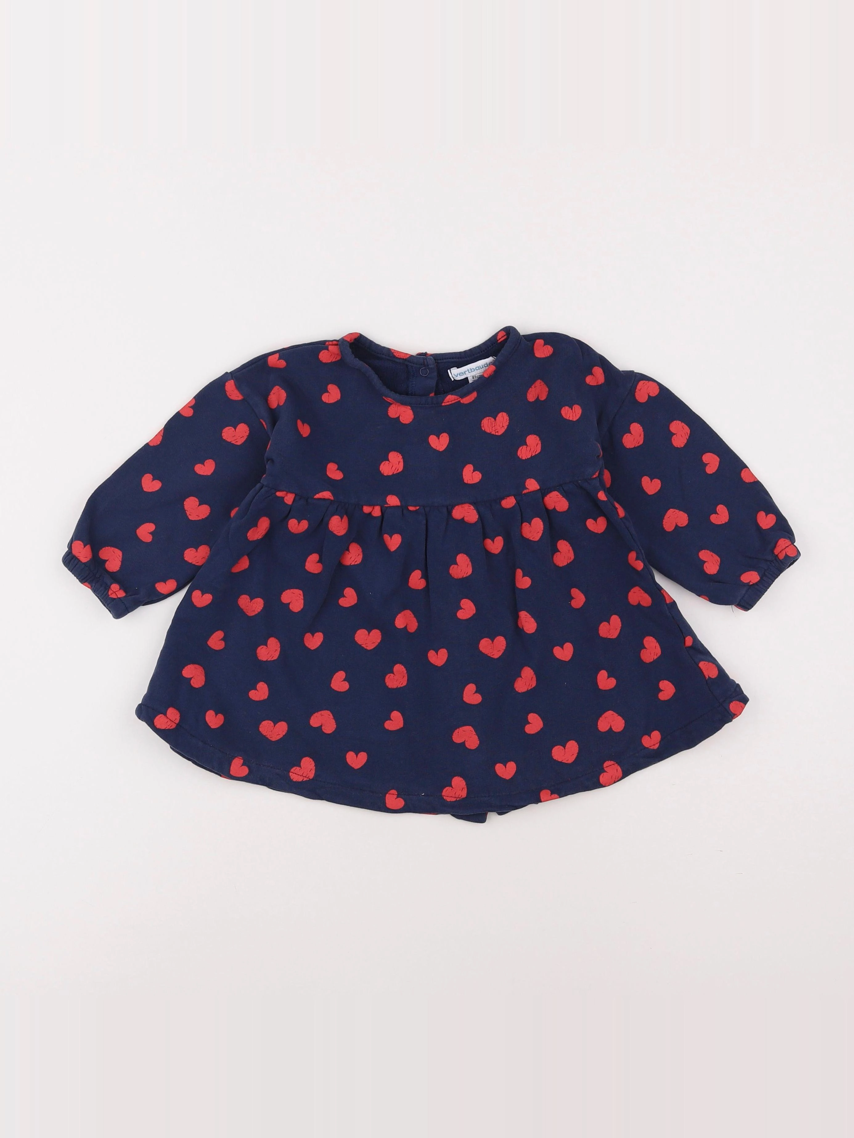 Vertbaudet - robe bleu - 18 mois