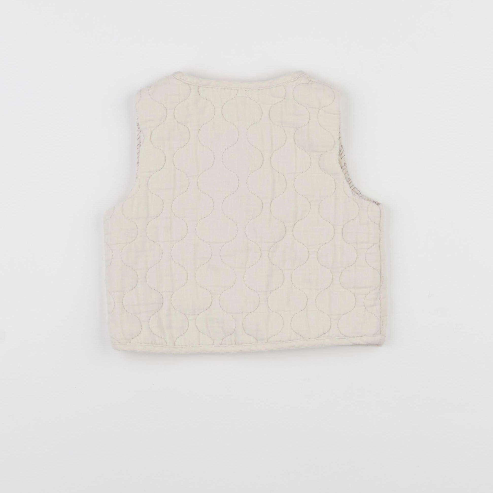 Vertbaudet - gilet beige - 18 mois