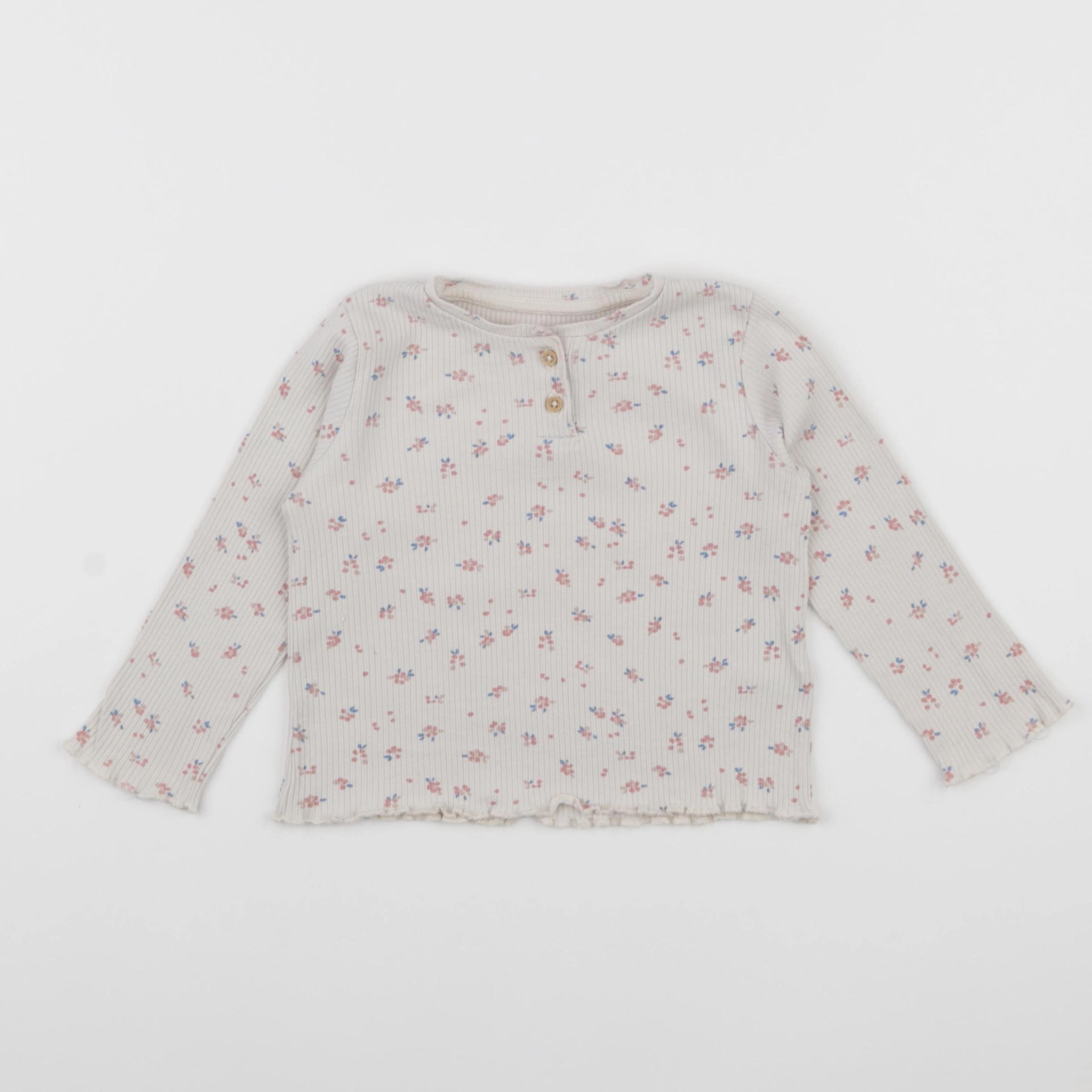 Vertbaudet - tee-shirt beige - 2 ans