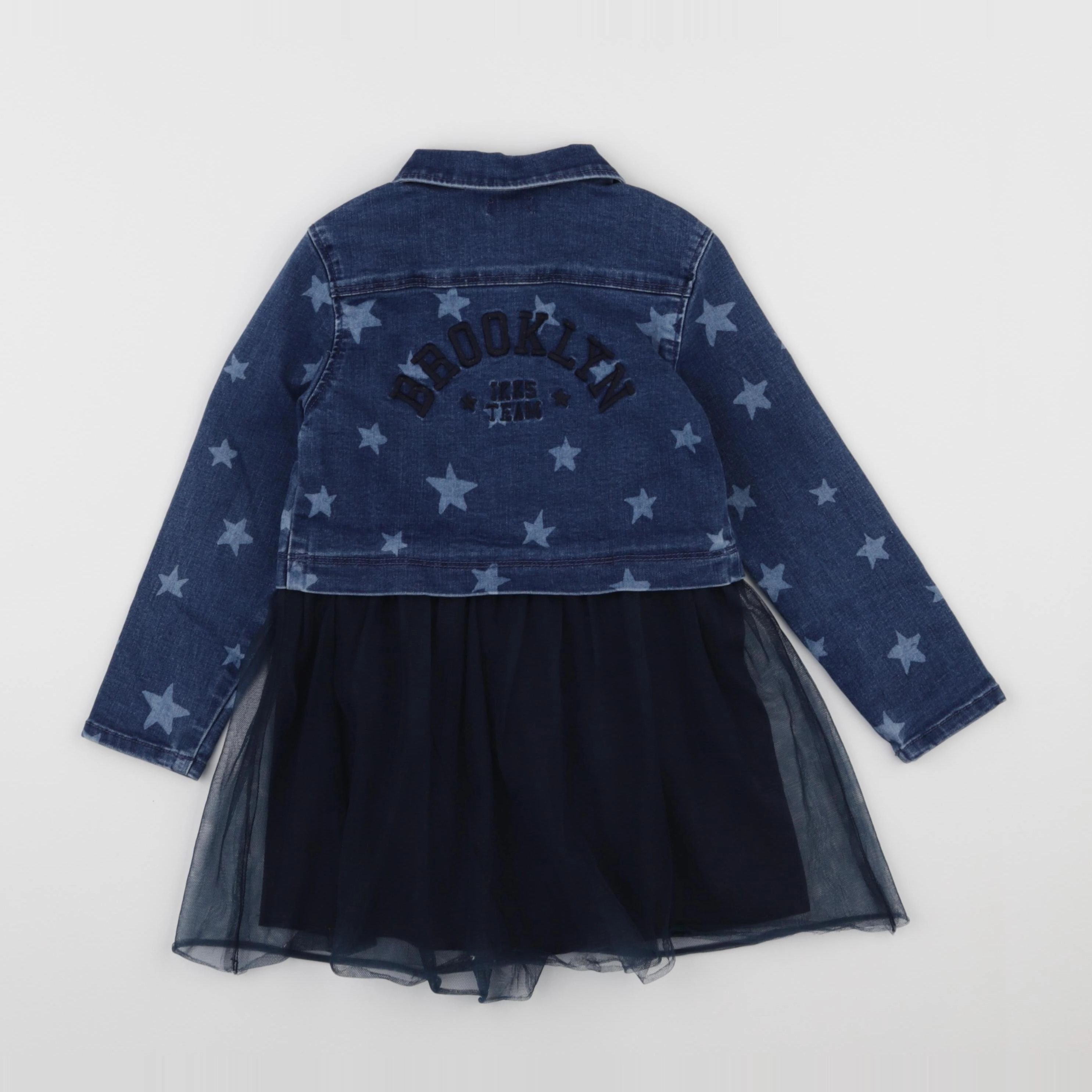 IKKS - robe imprimé au dos bleu - 4 ans