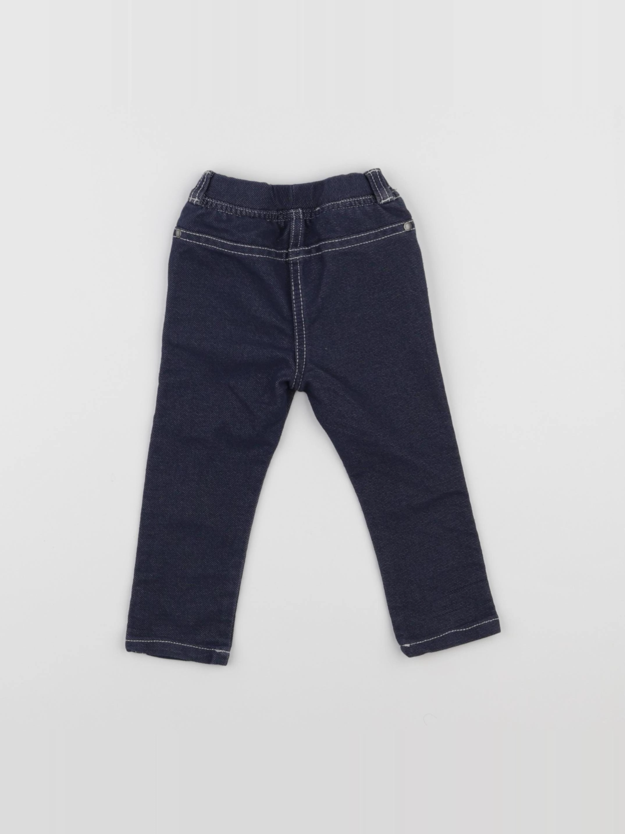 Vertbaudet - jegging bleu - 9 mois