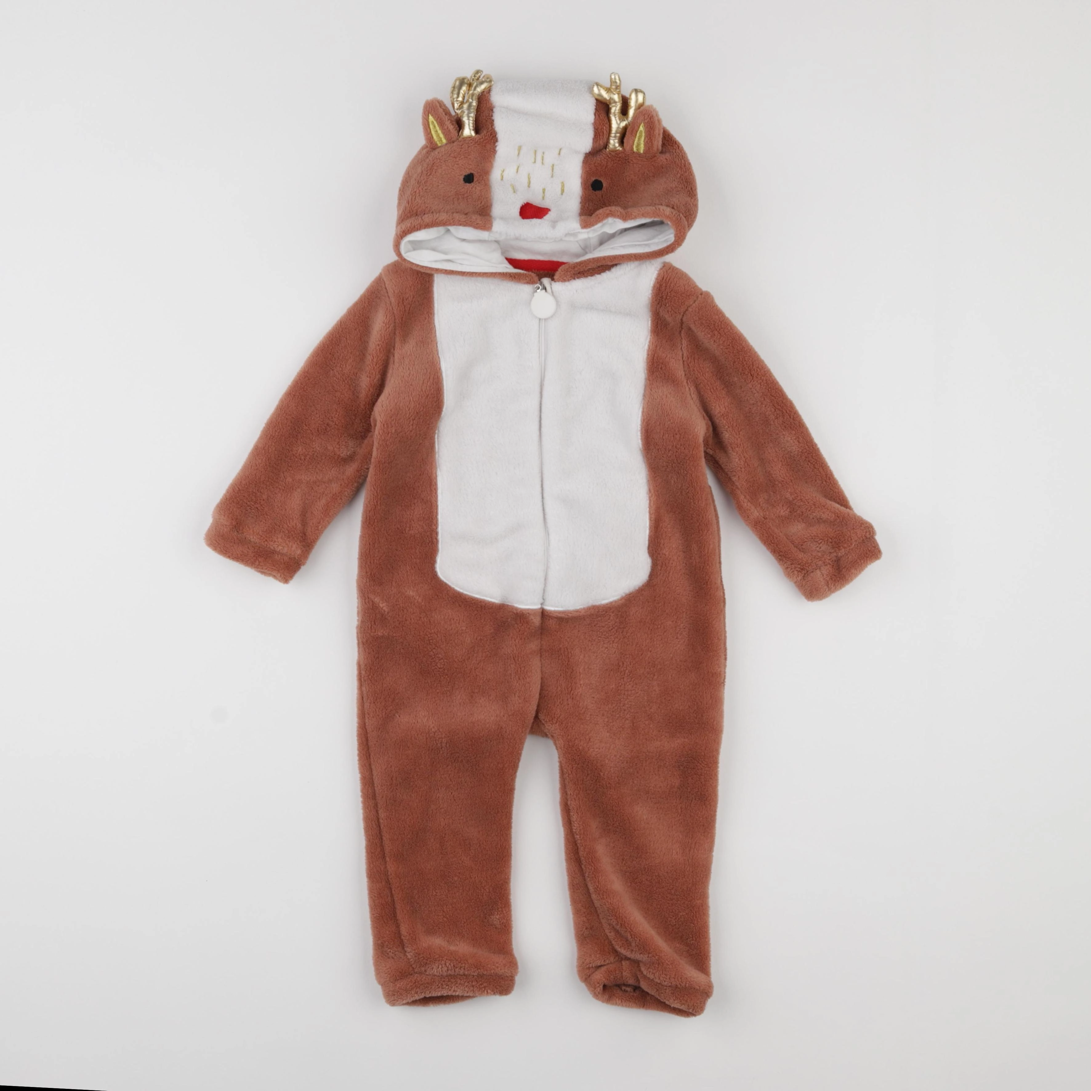 Vertbaudet - sur-pyjama marron - 18 mois