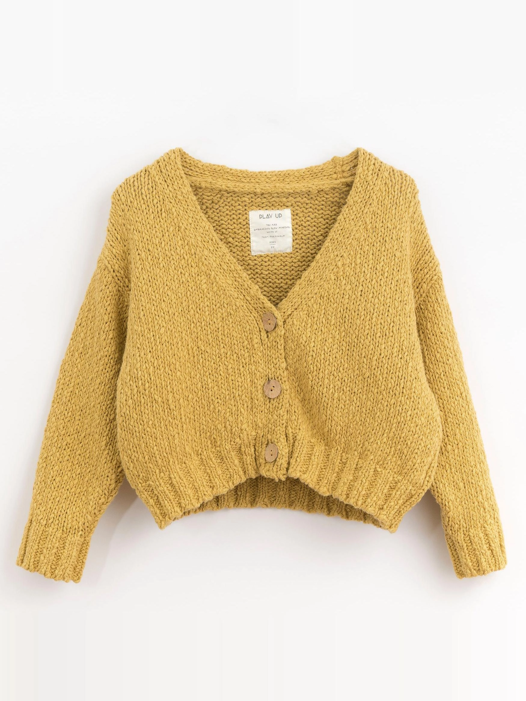 Play Up - Gilet Tricot jaune - 6 ans