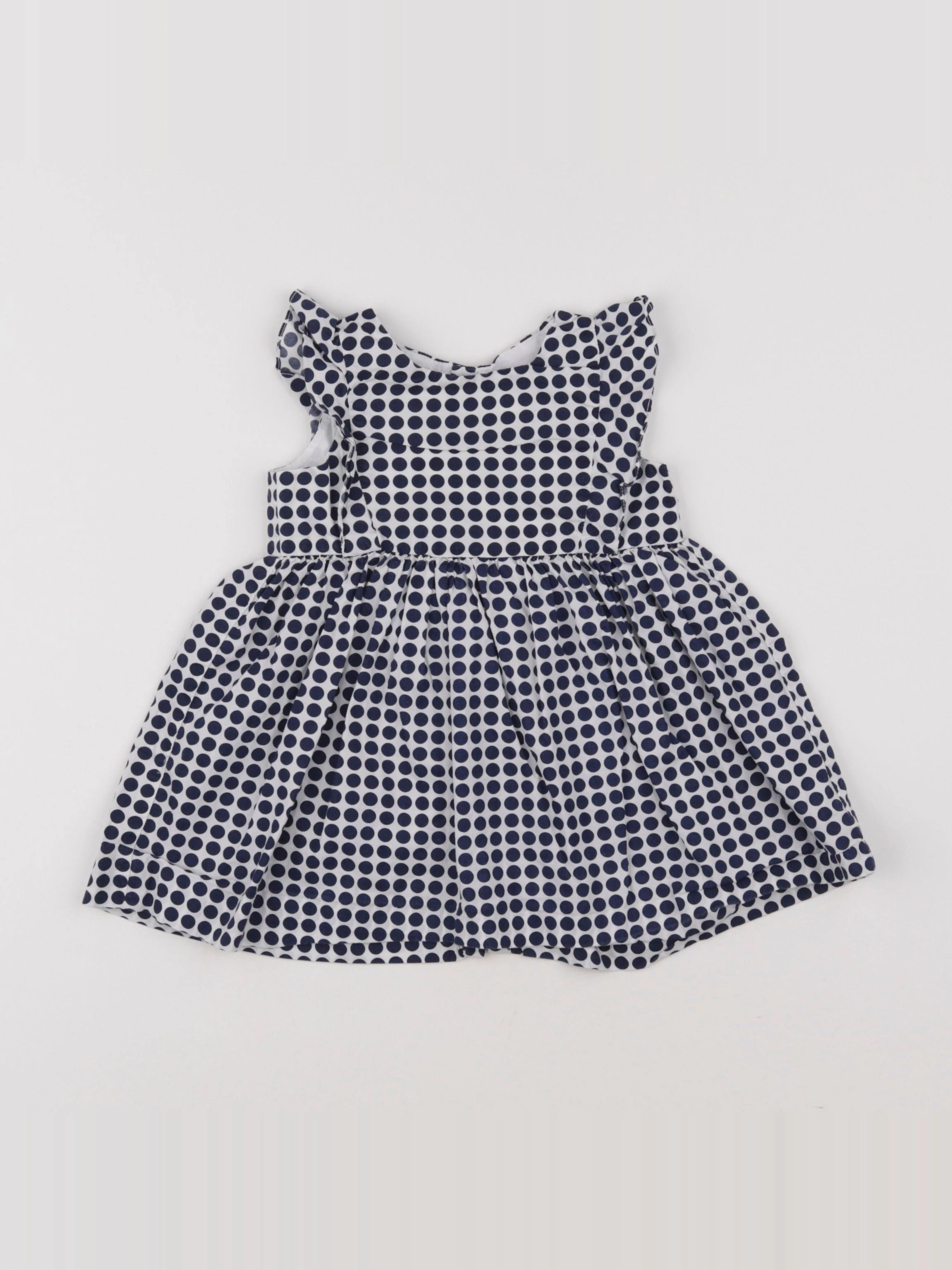 Jacadi - robe bleu - 12 mois