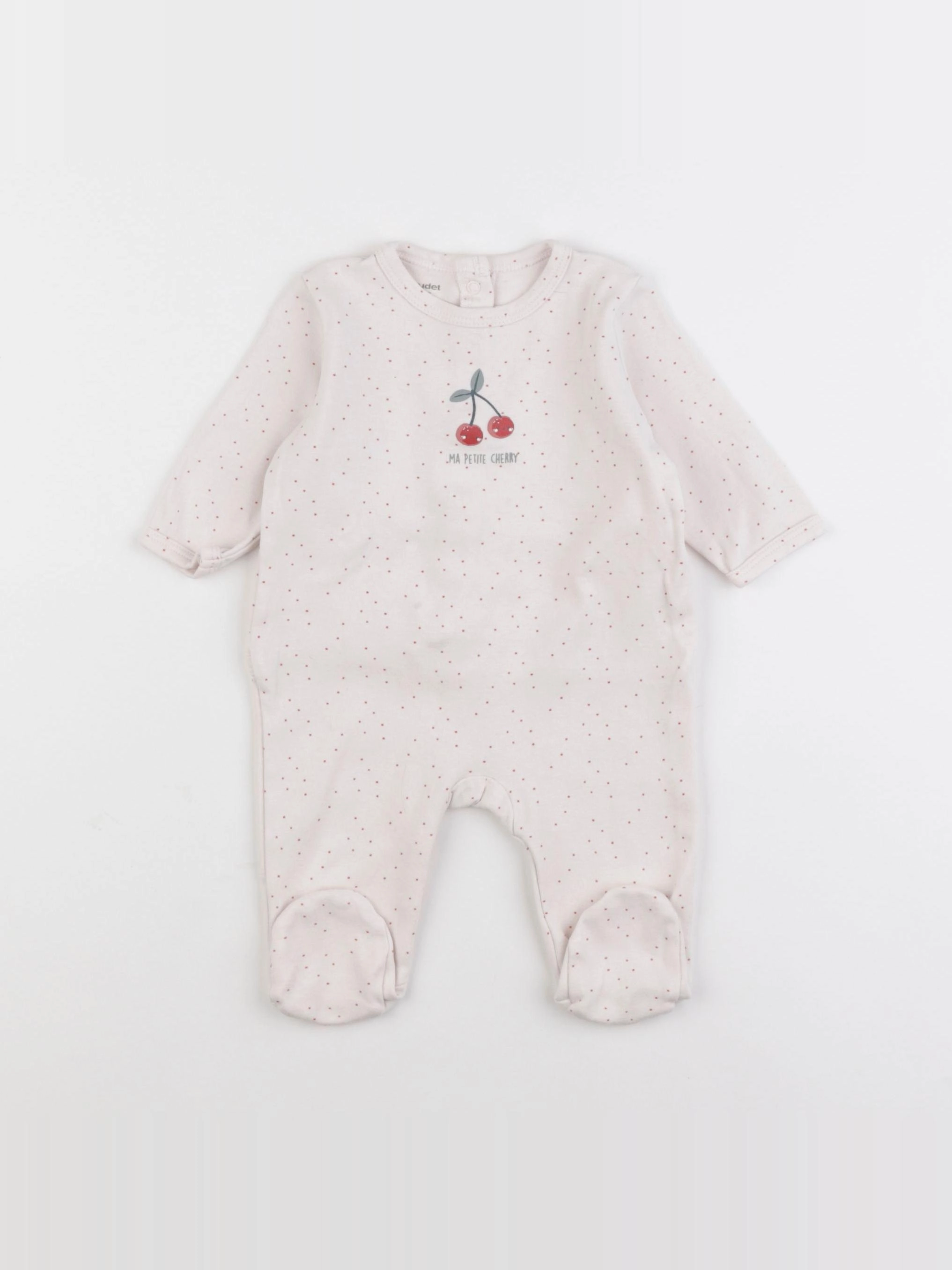 Vertbaudet - pyjama coton rose - 3 mois
