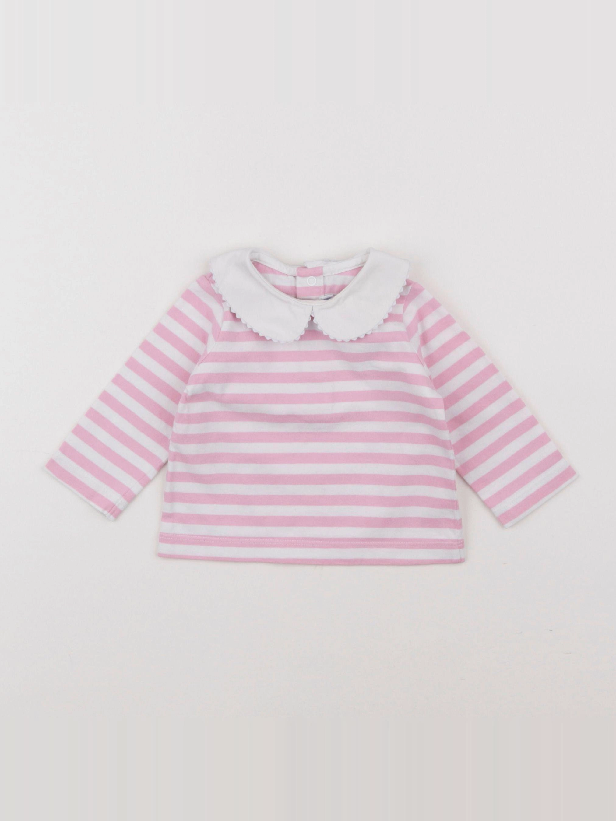 Jacadi - tee-shirt rose - 6 mois