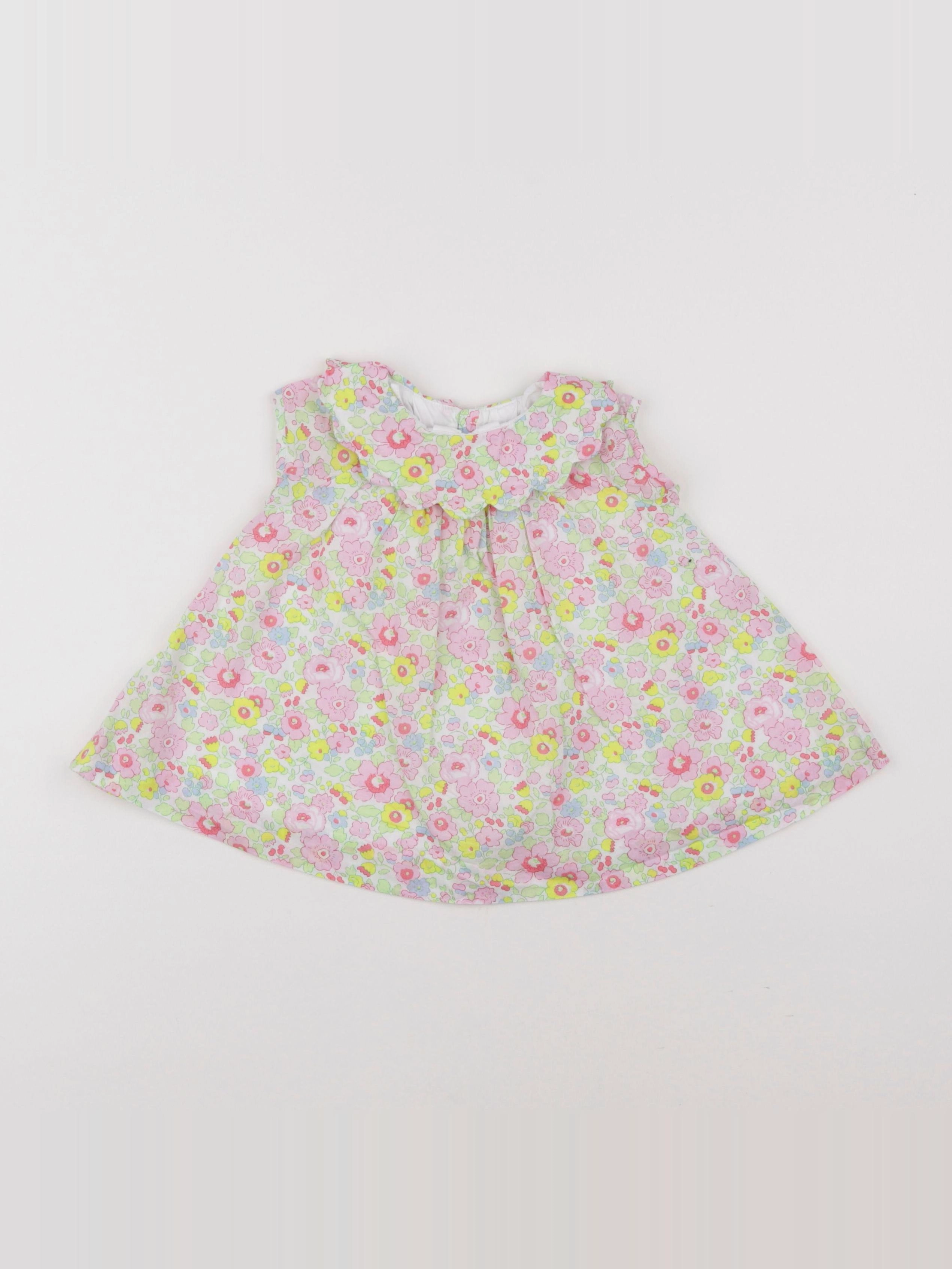 Jacadi - robe liberty multicolore - 6 mois