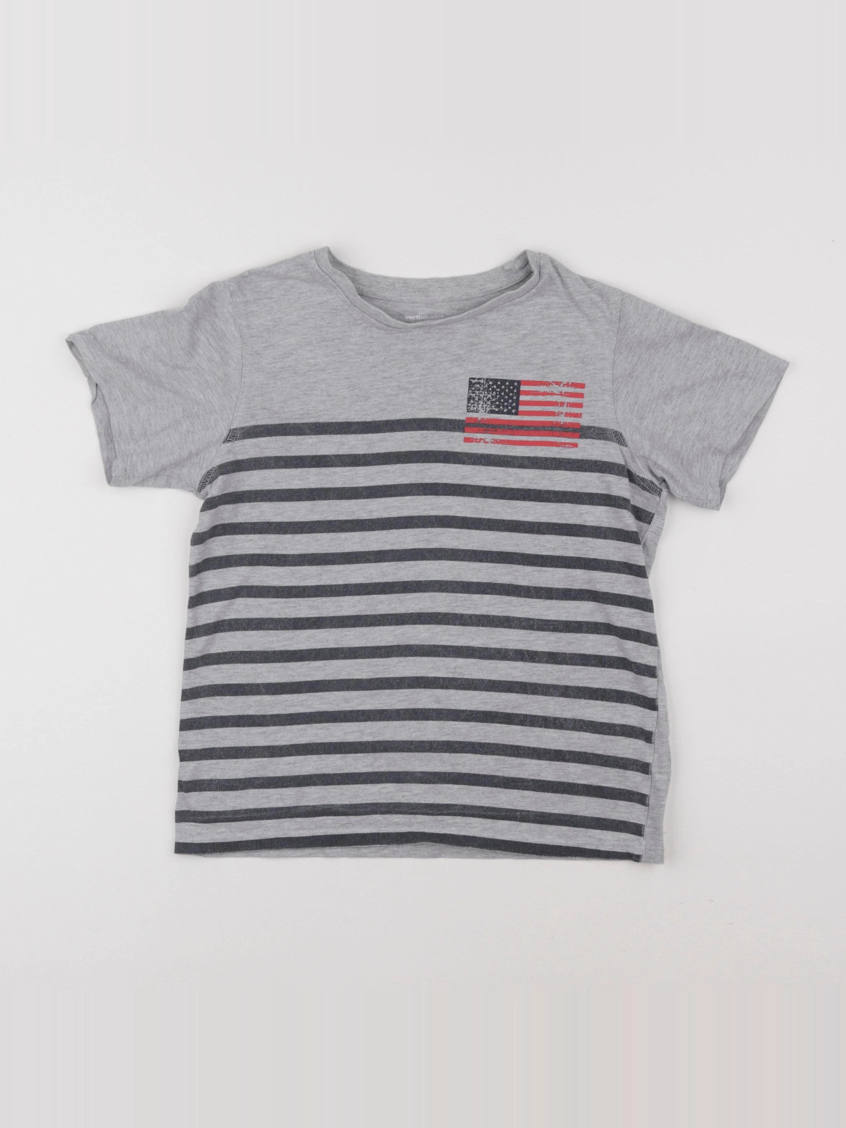 Vertbaudet - tee-shirt gris - 10 ans