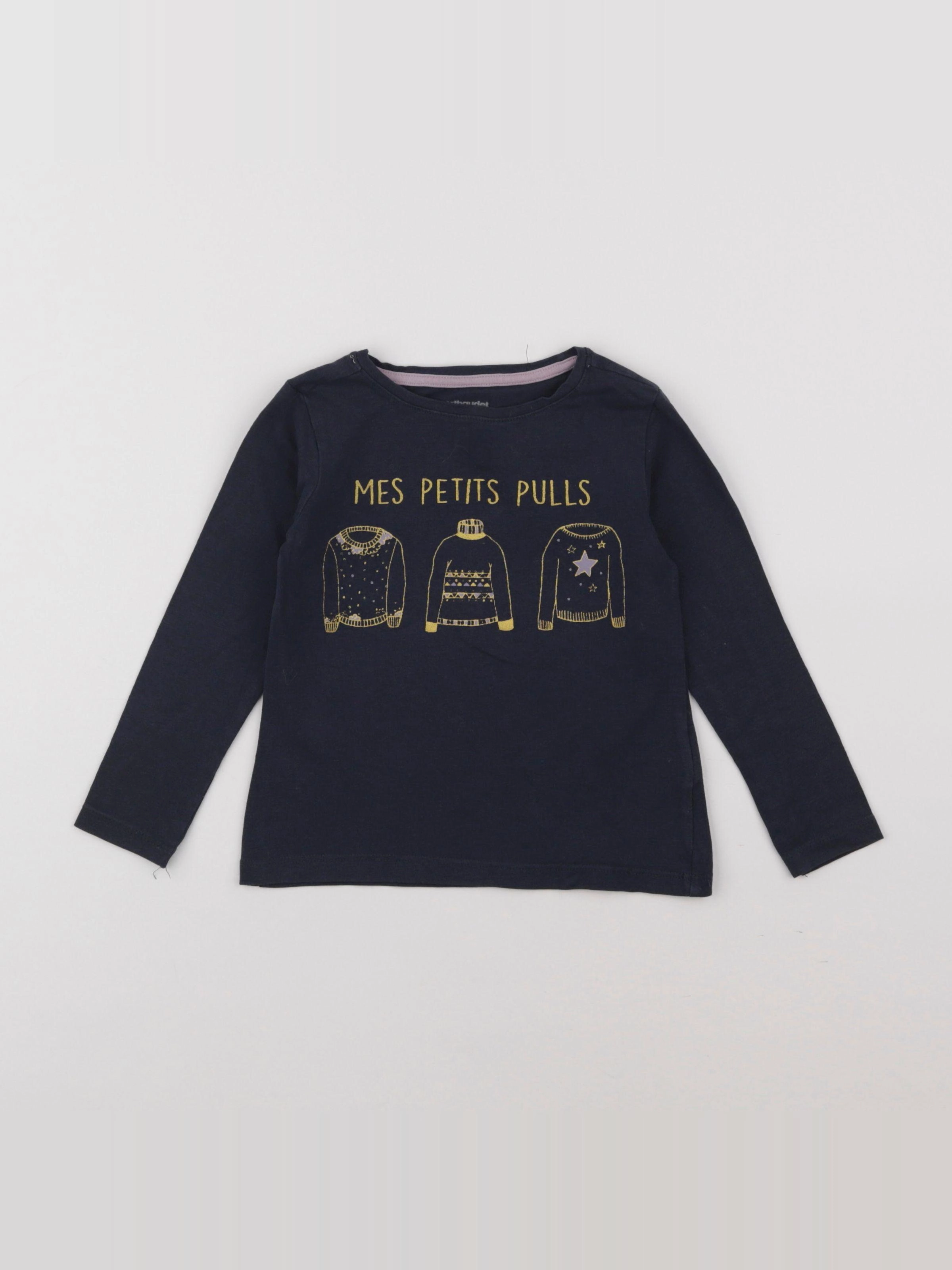 Vertbaudet - tee-shirt bleu - 3 ans