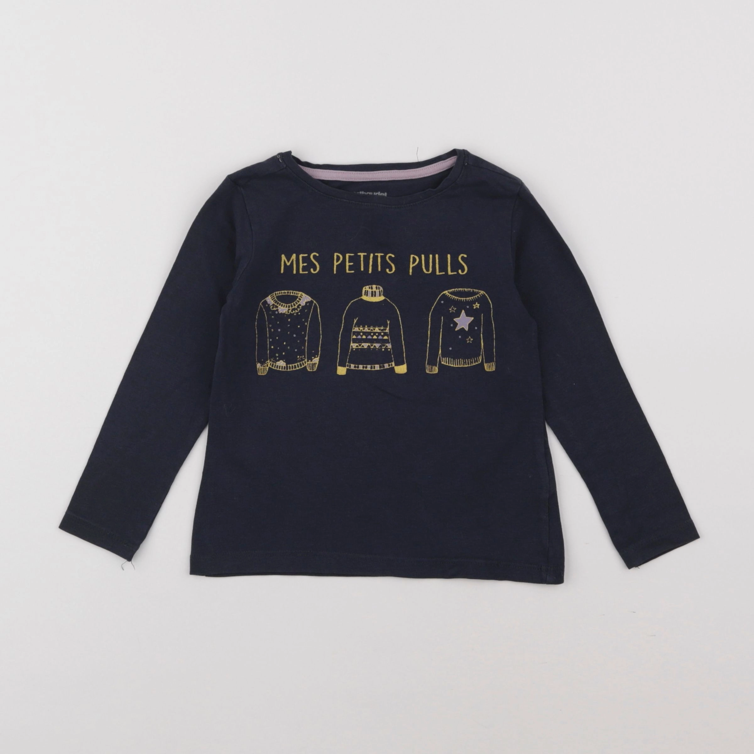 Vertbaudet - tee-shirt bleu - 3 ans
