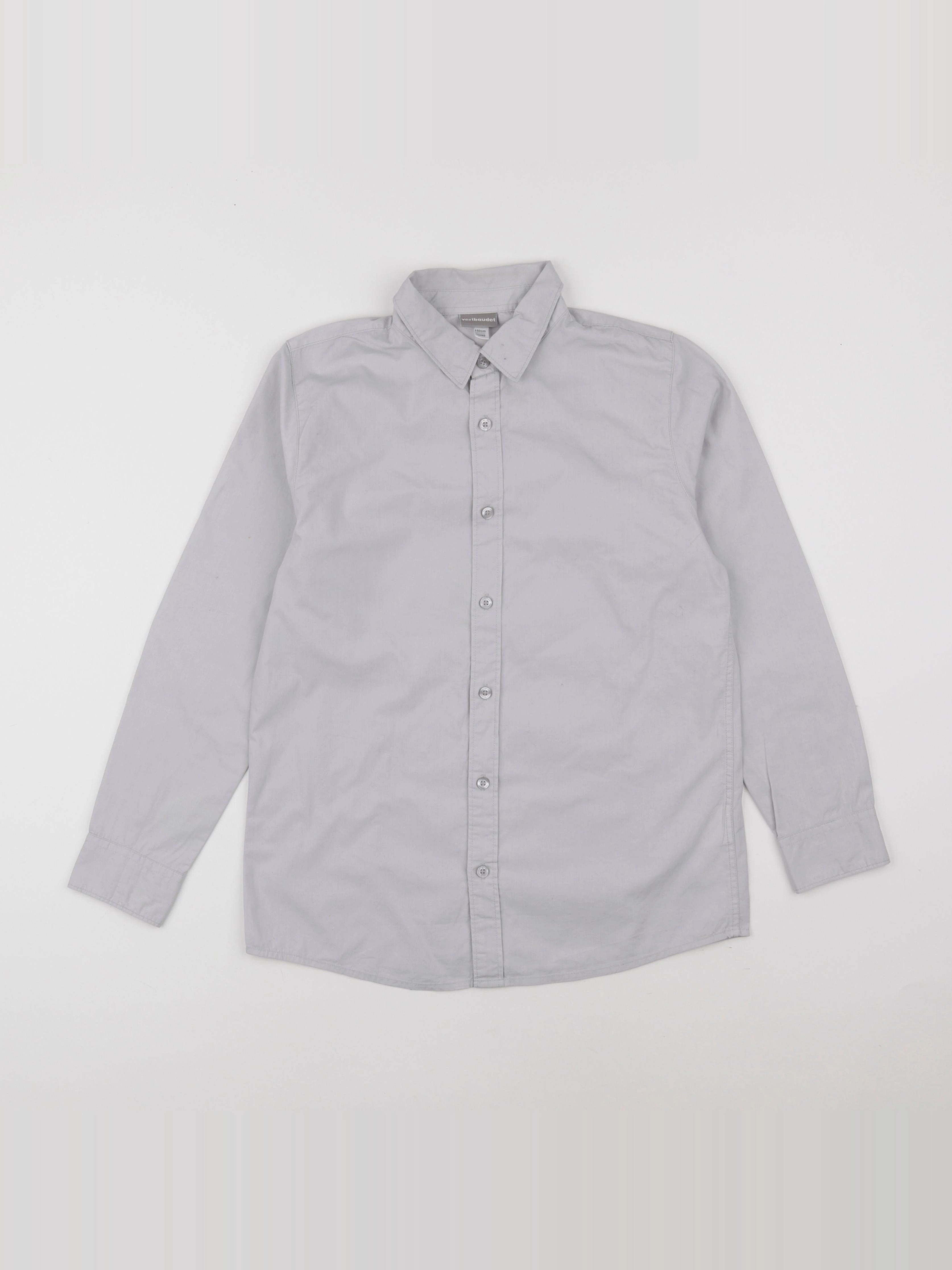 Vertbaudet - chemise gris - 12 ans