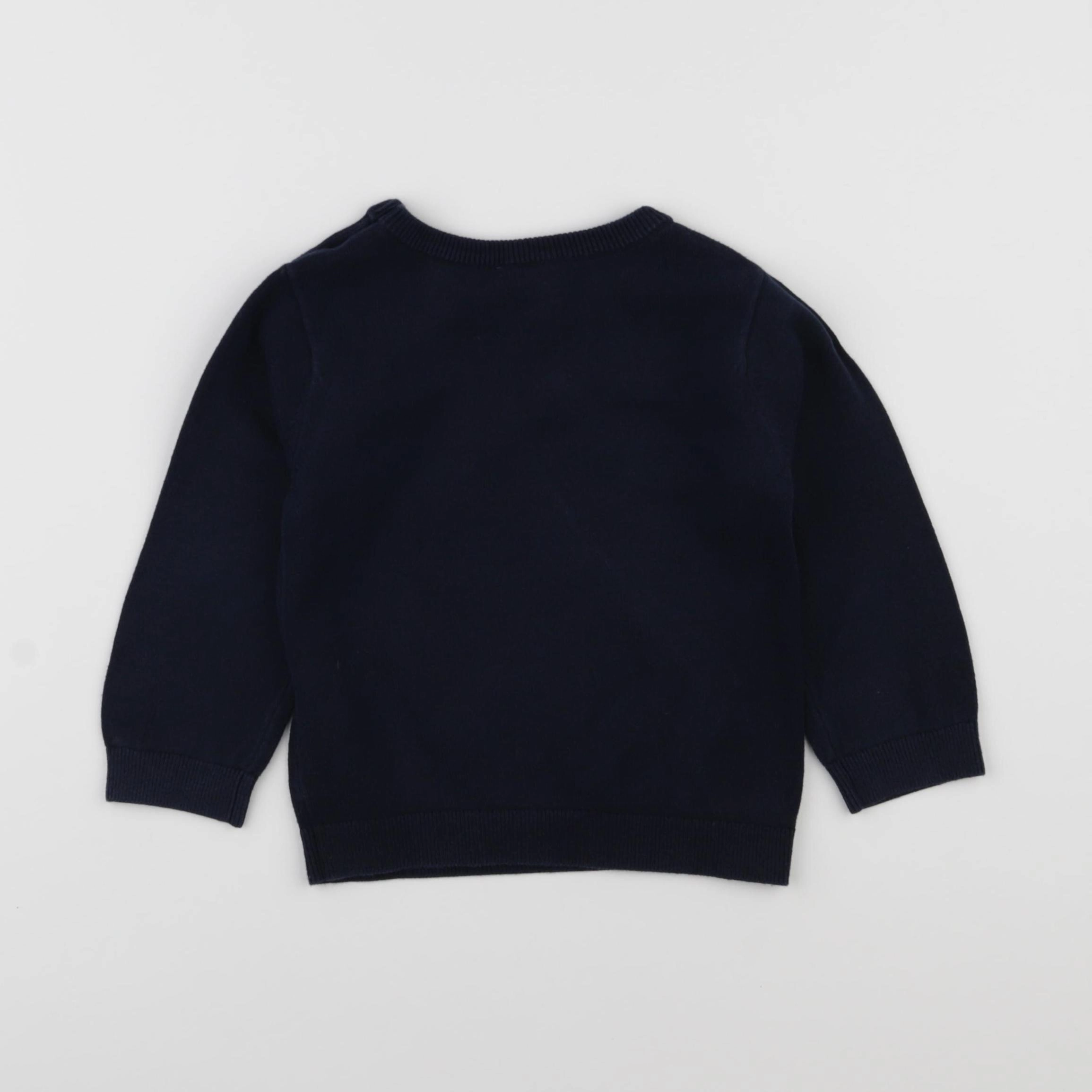 Jacadi - pull bleu - 2 ans