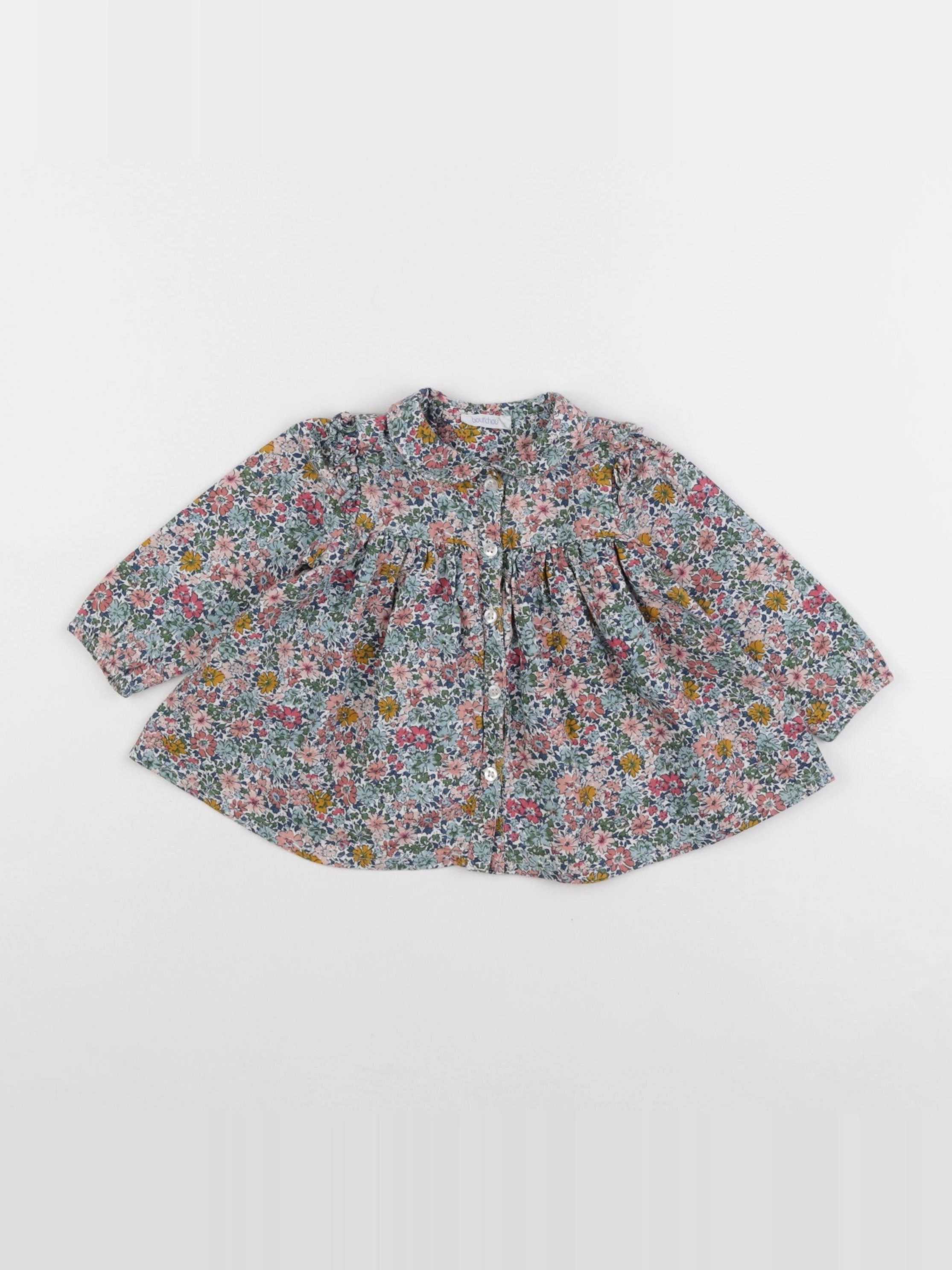 Boutchou - blouse multicolore - 9 mois