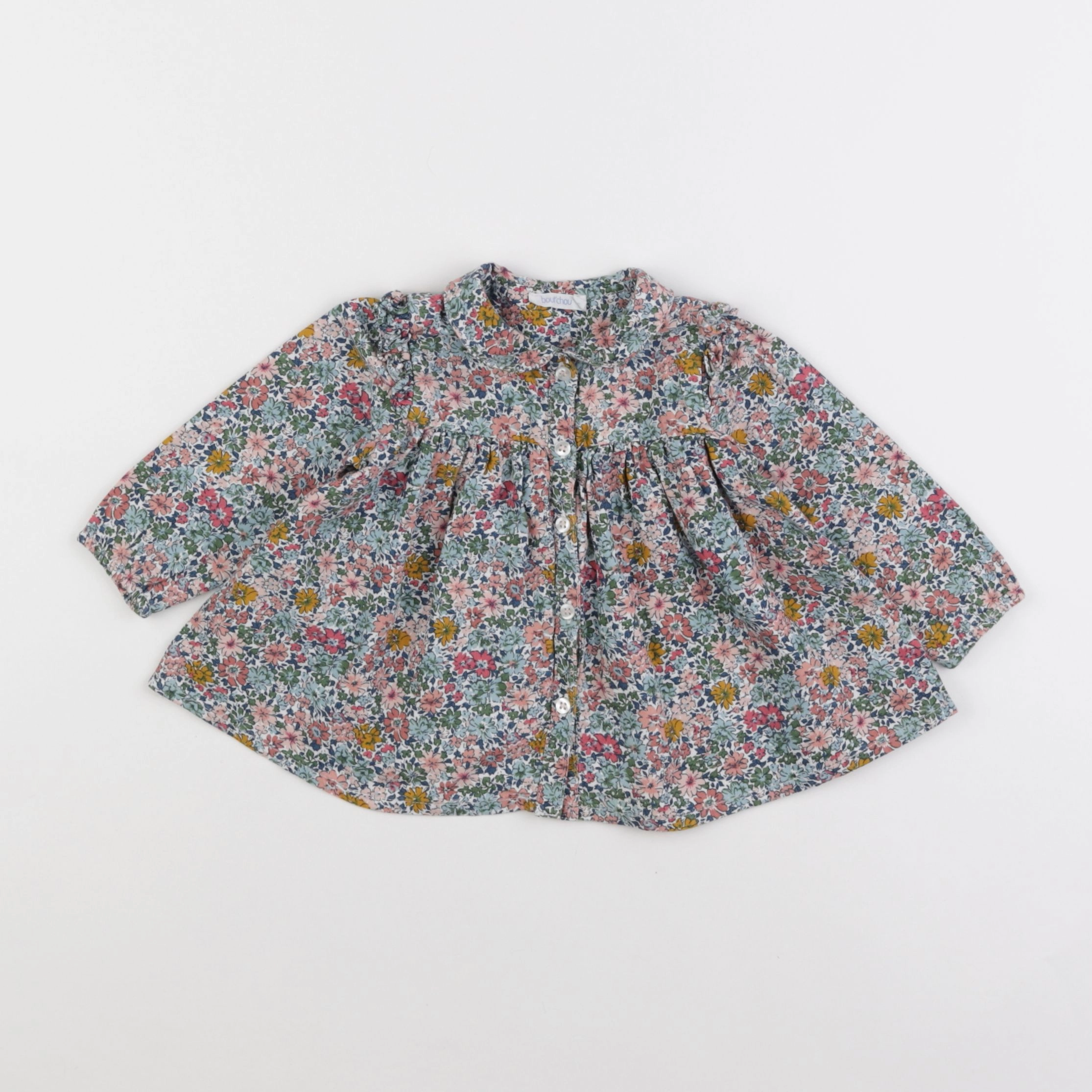 Boutchou - blouse multicolore - 9 mois