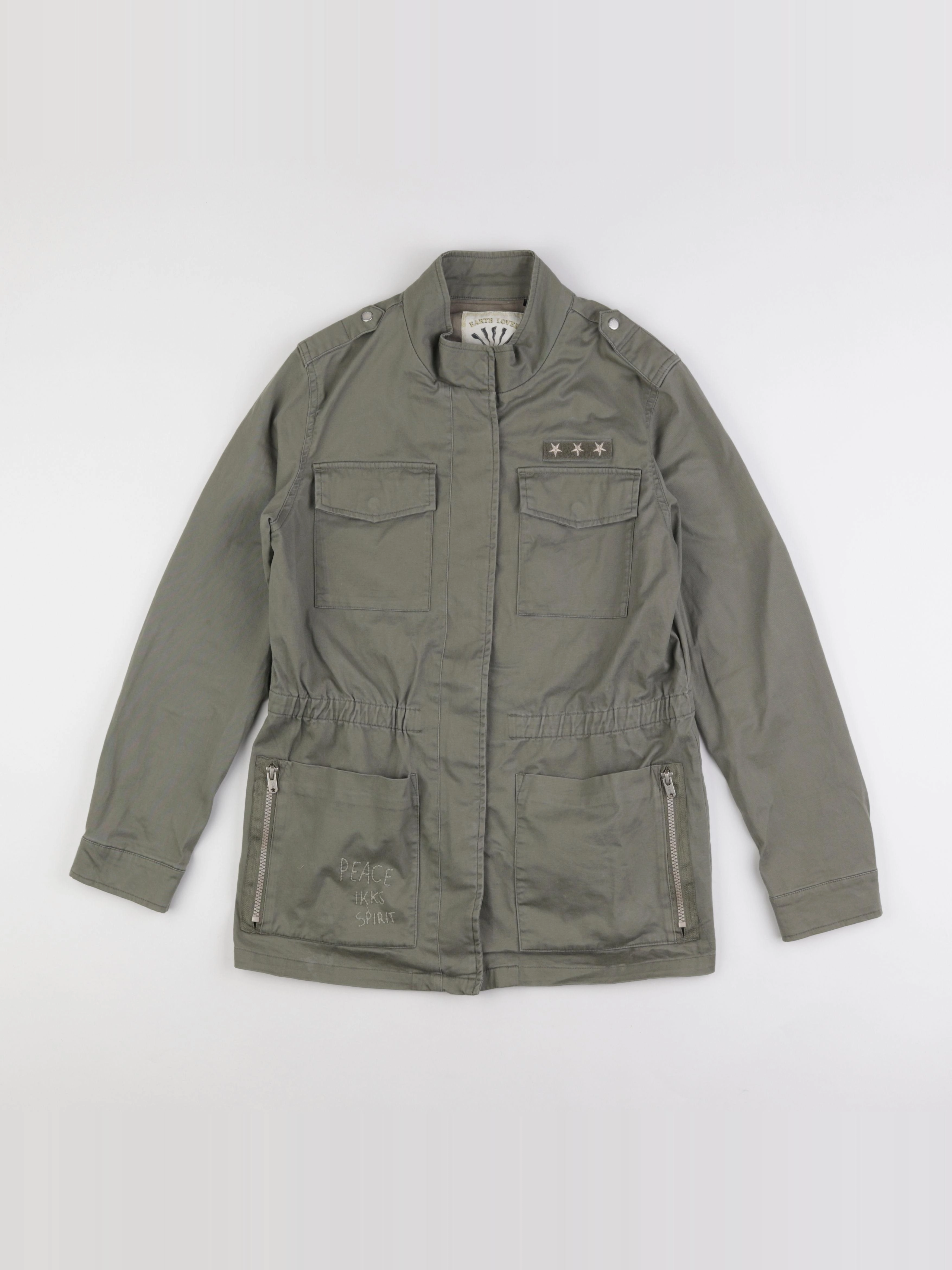 IKKS - veste imprimé au dos vert - 14 ans