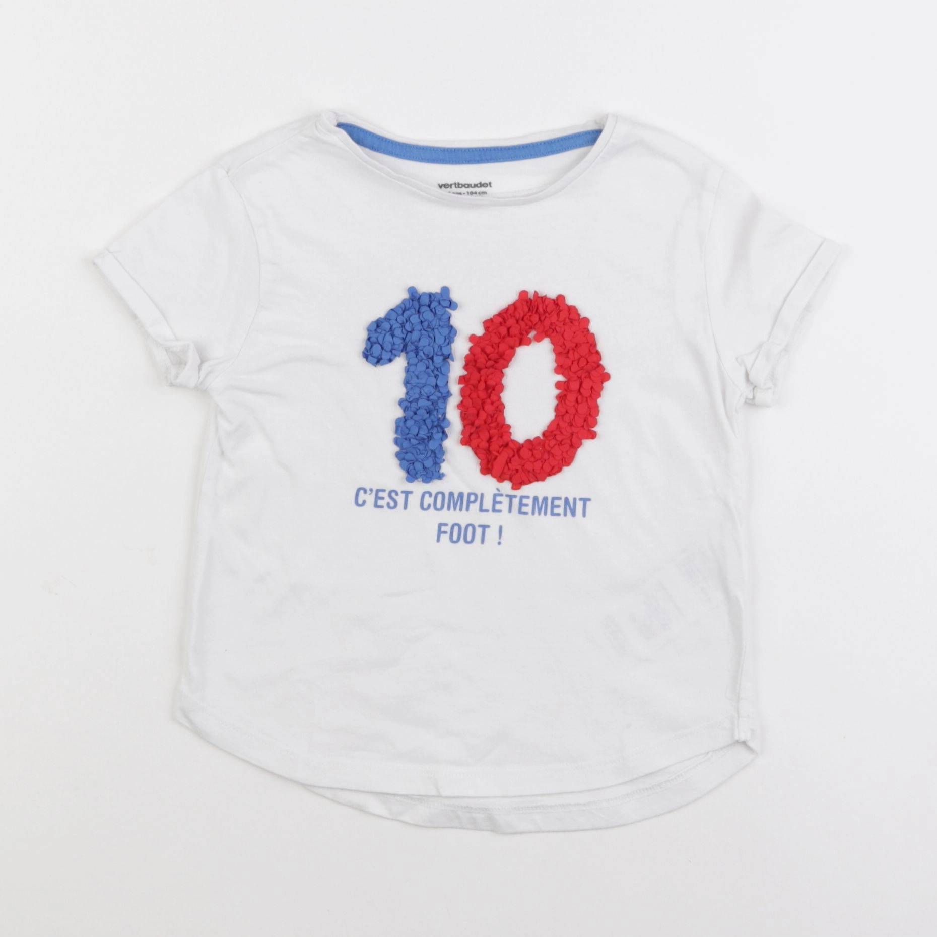 Vertbaudet - tee-shirt blanc - 4 ans