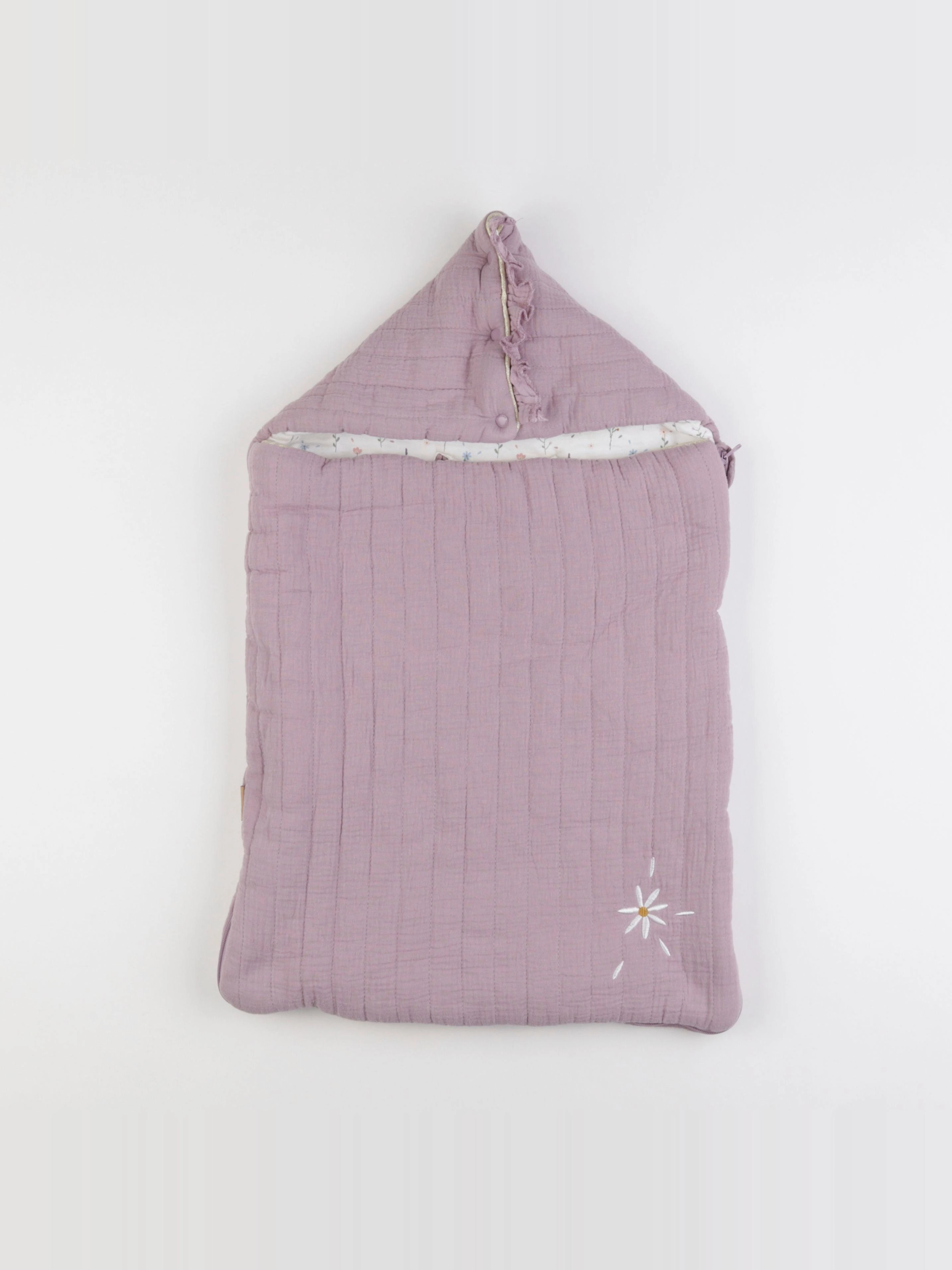 Vertbaudet - nid d'ange violet - 0/6 mois