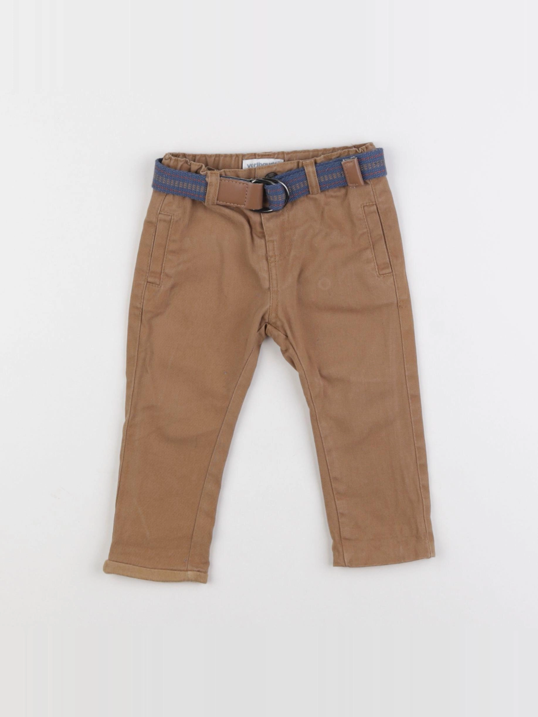Vertbaudet - pantalon marron - 6 mois