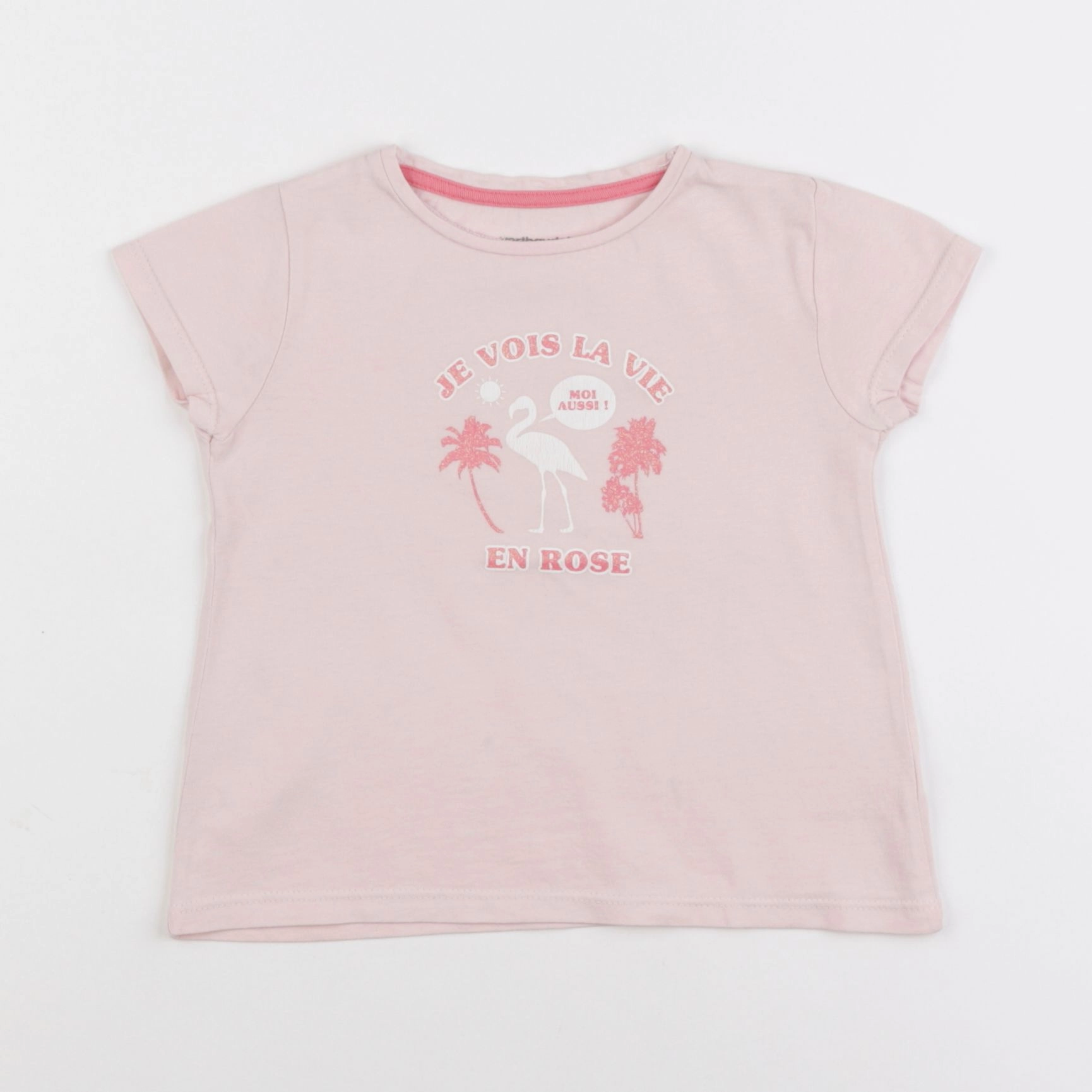 Vertbaudet - tee-shirt rose - 3 ans