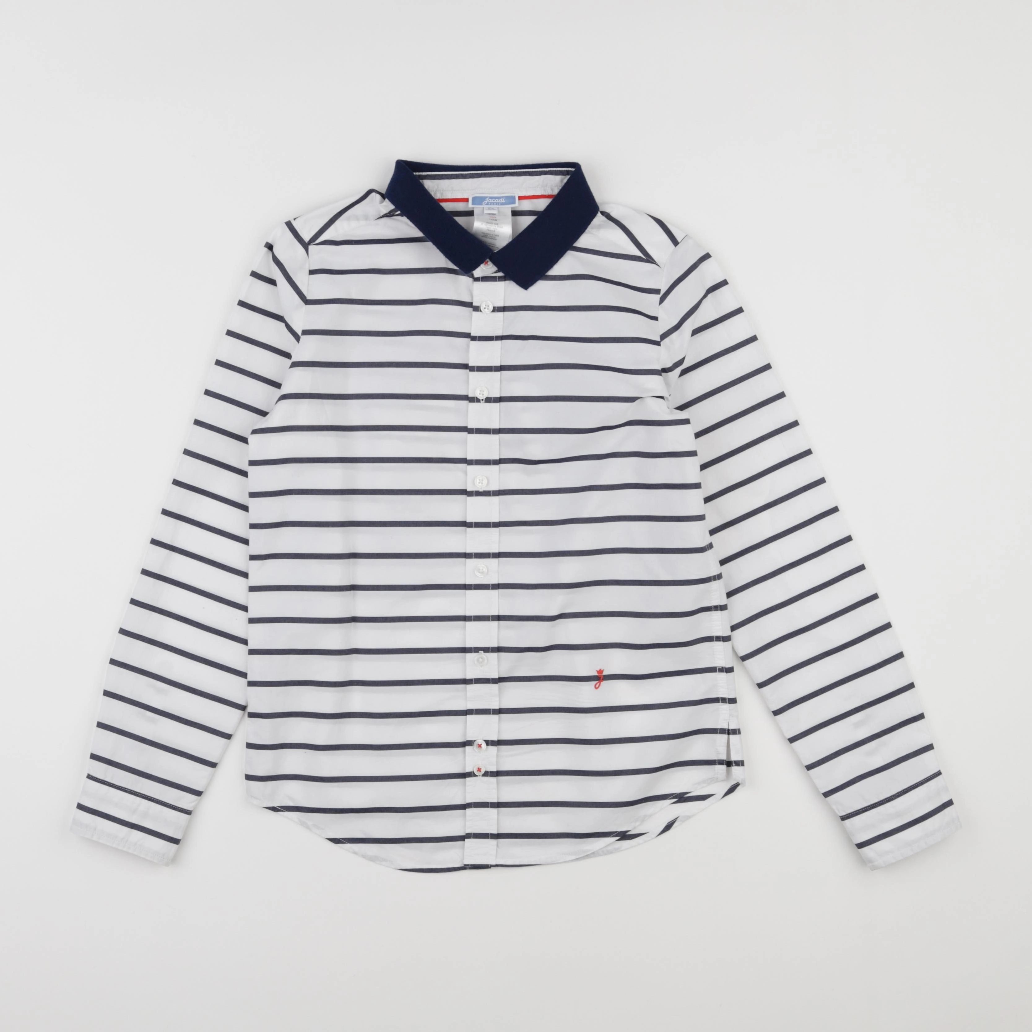 Jacadi - chemise blanc, bleu - 10 ans