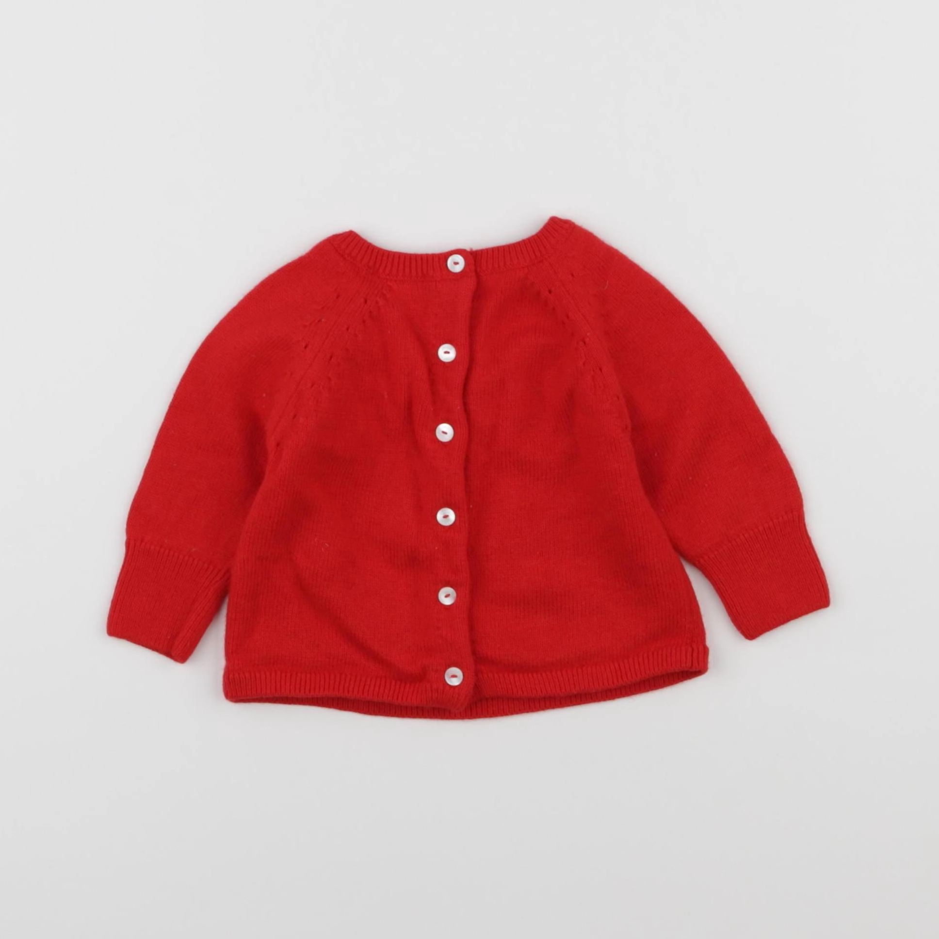 Jacadi - pull rouge - 6 mois