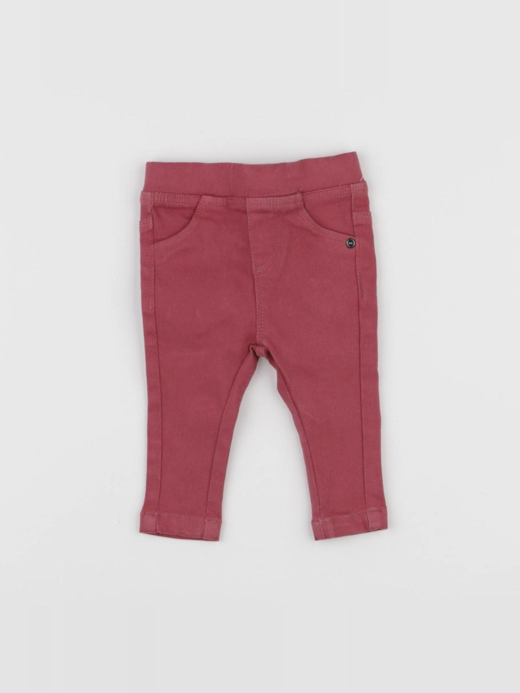 Vertbaudet - jegging rose - 3 mois