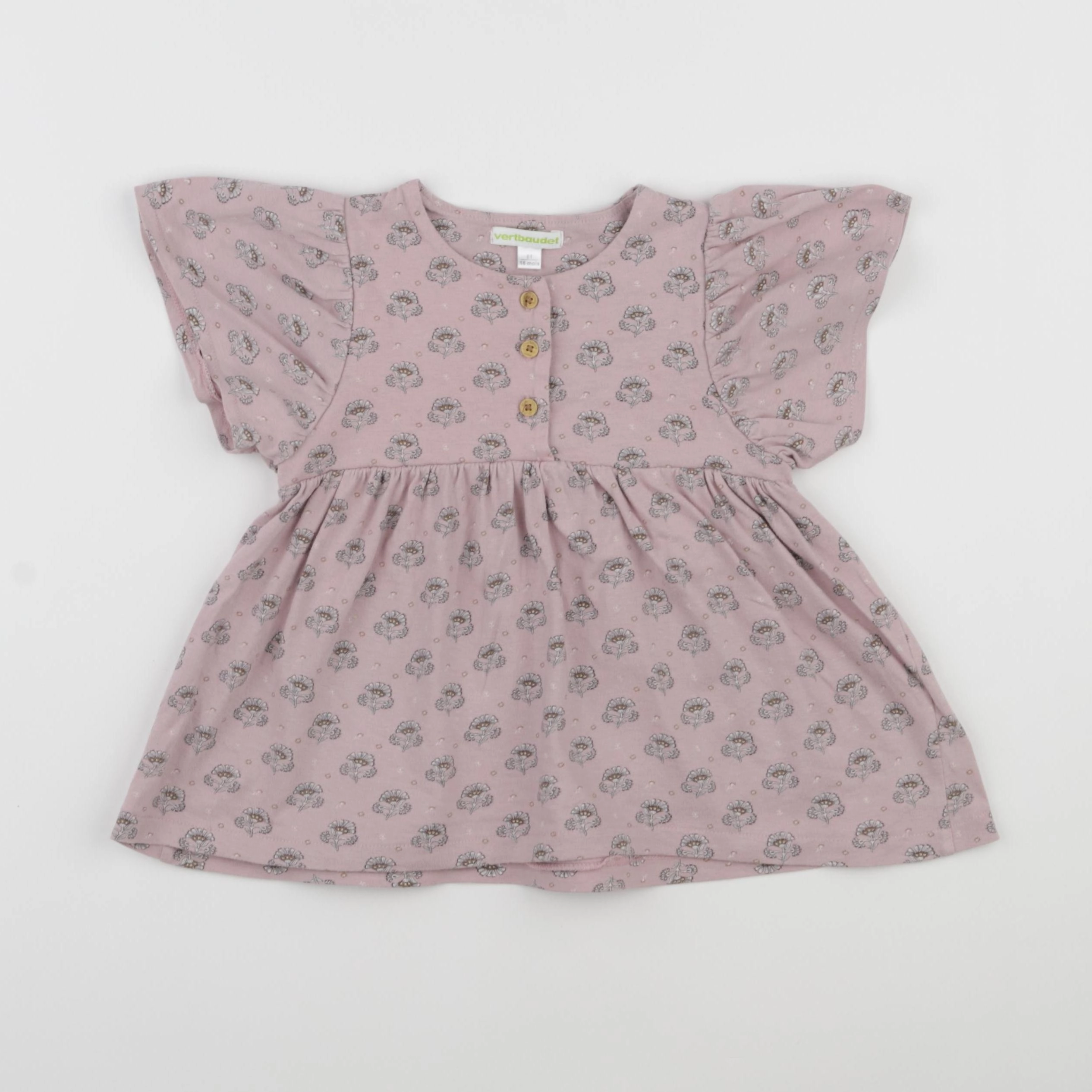 Vertbaudet - tee-shirt rose - 18 mois