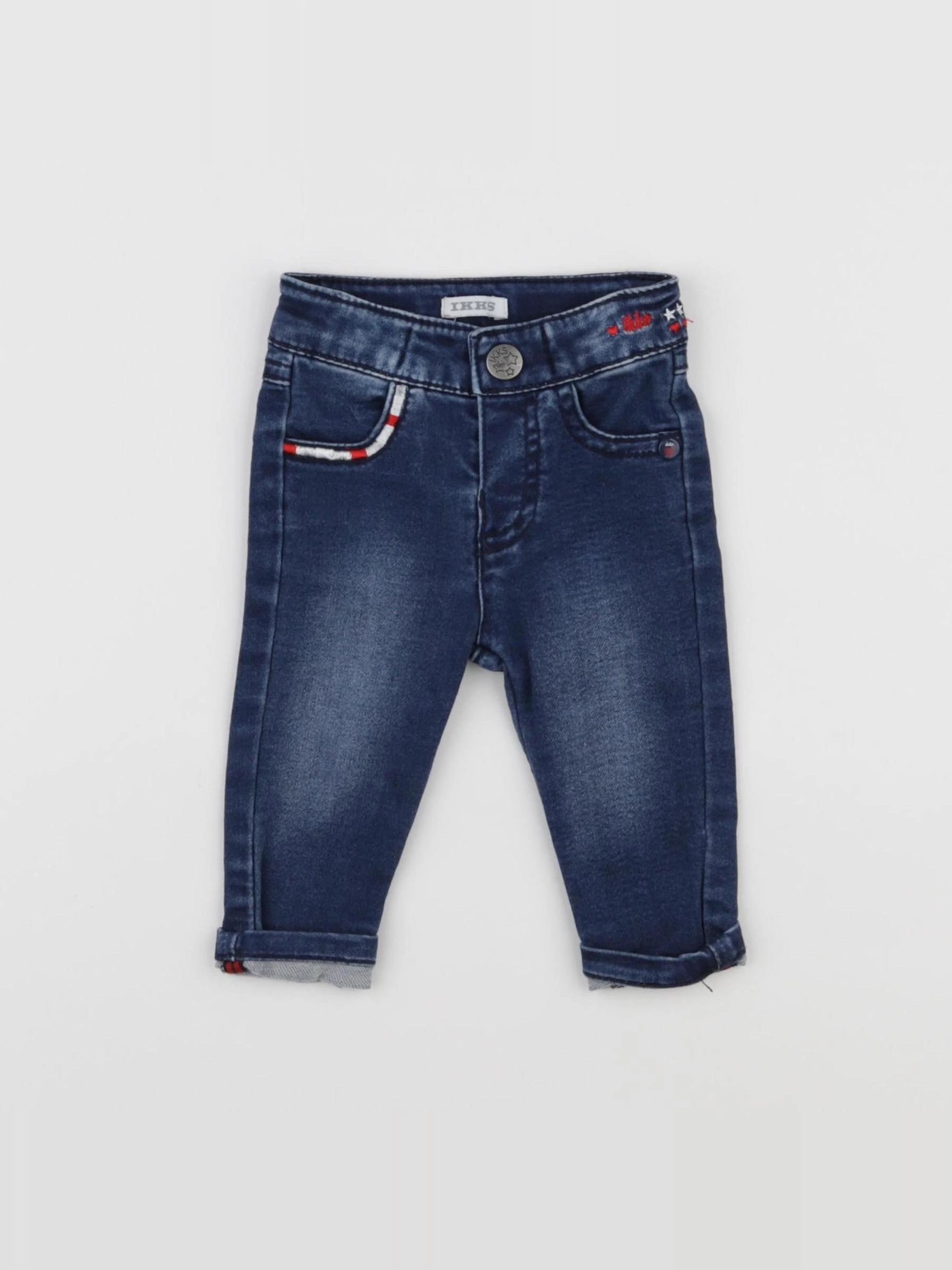 IKKS - jean bleu - 3 mois