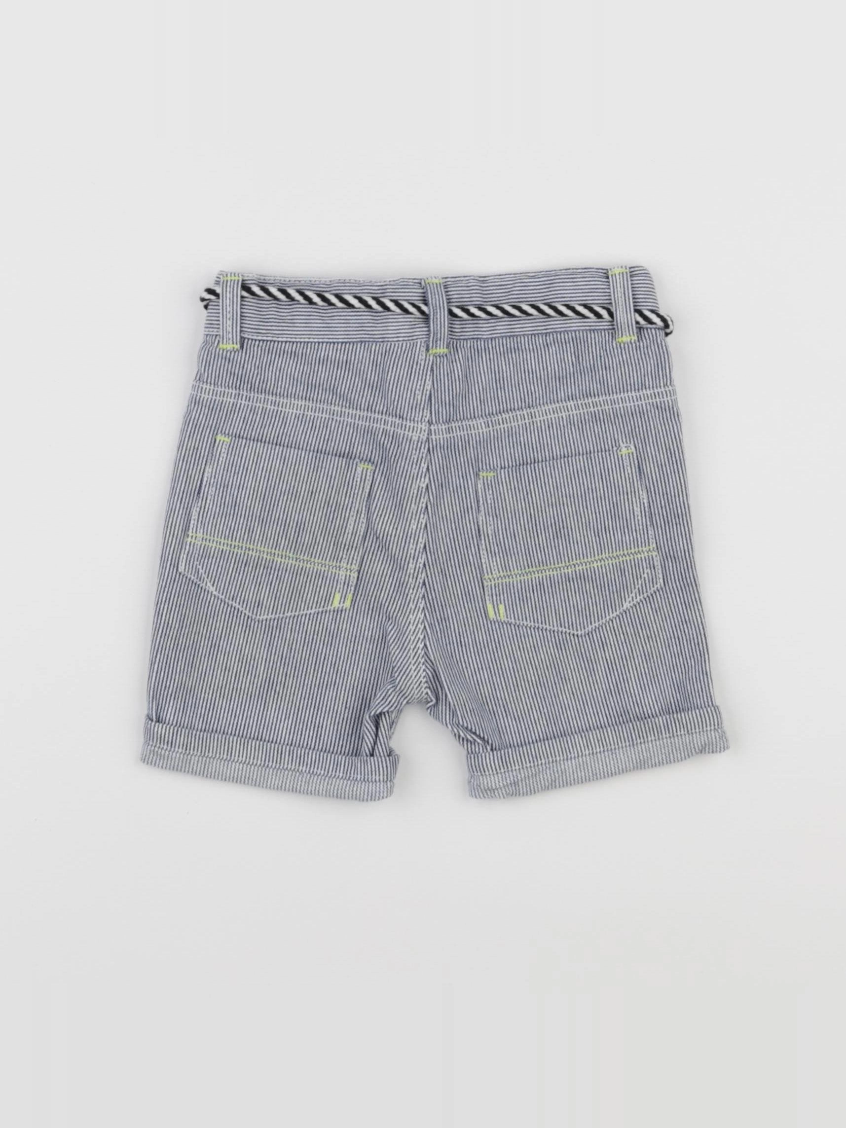 IKKS - short blanc, bleu - 12 mois