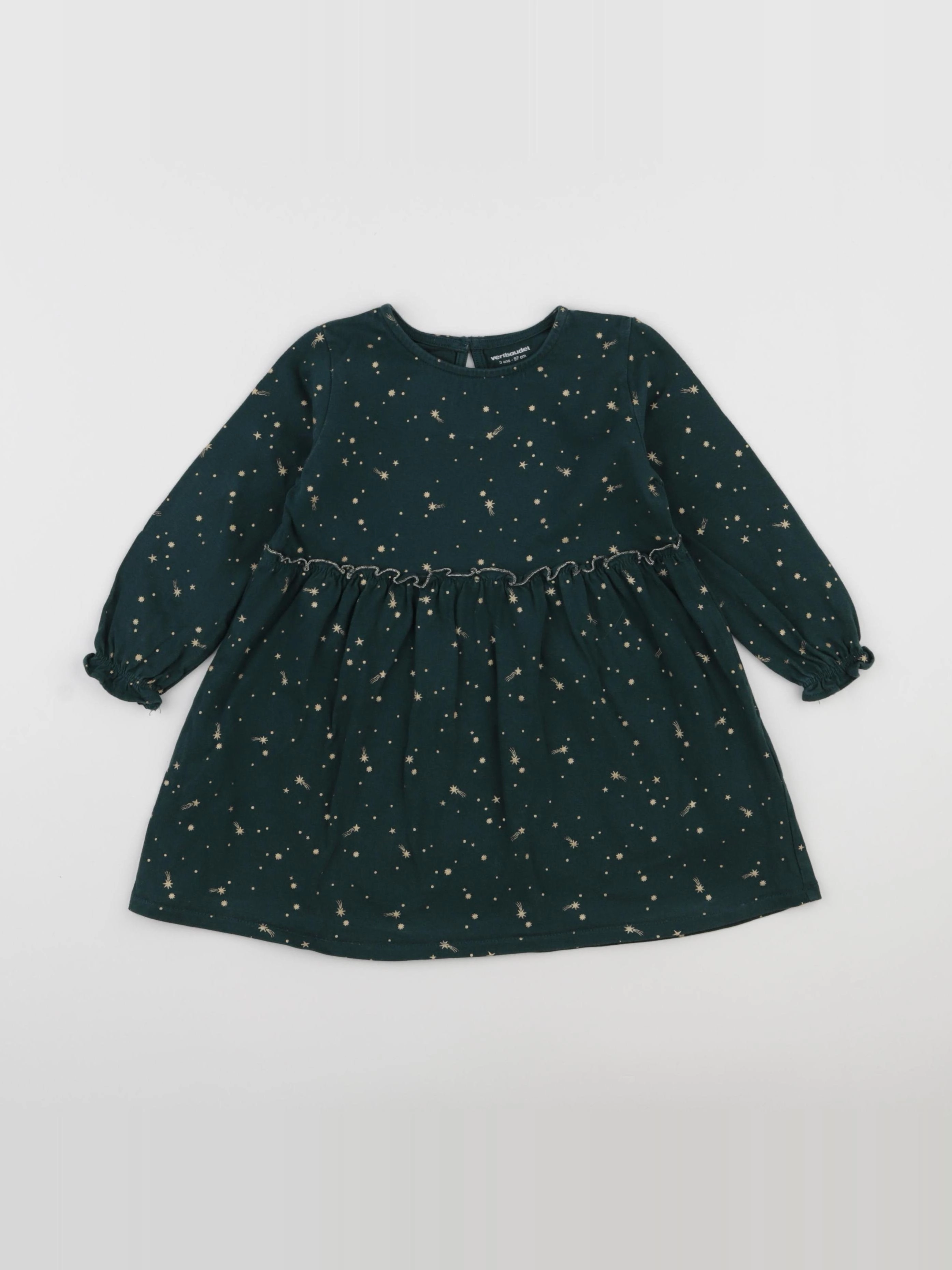 Vertbaudet - robe vert - 3 ans