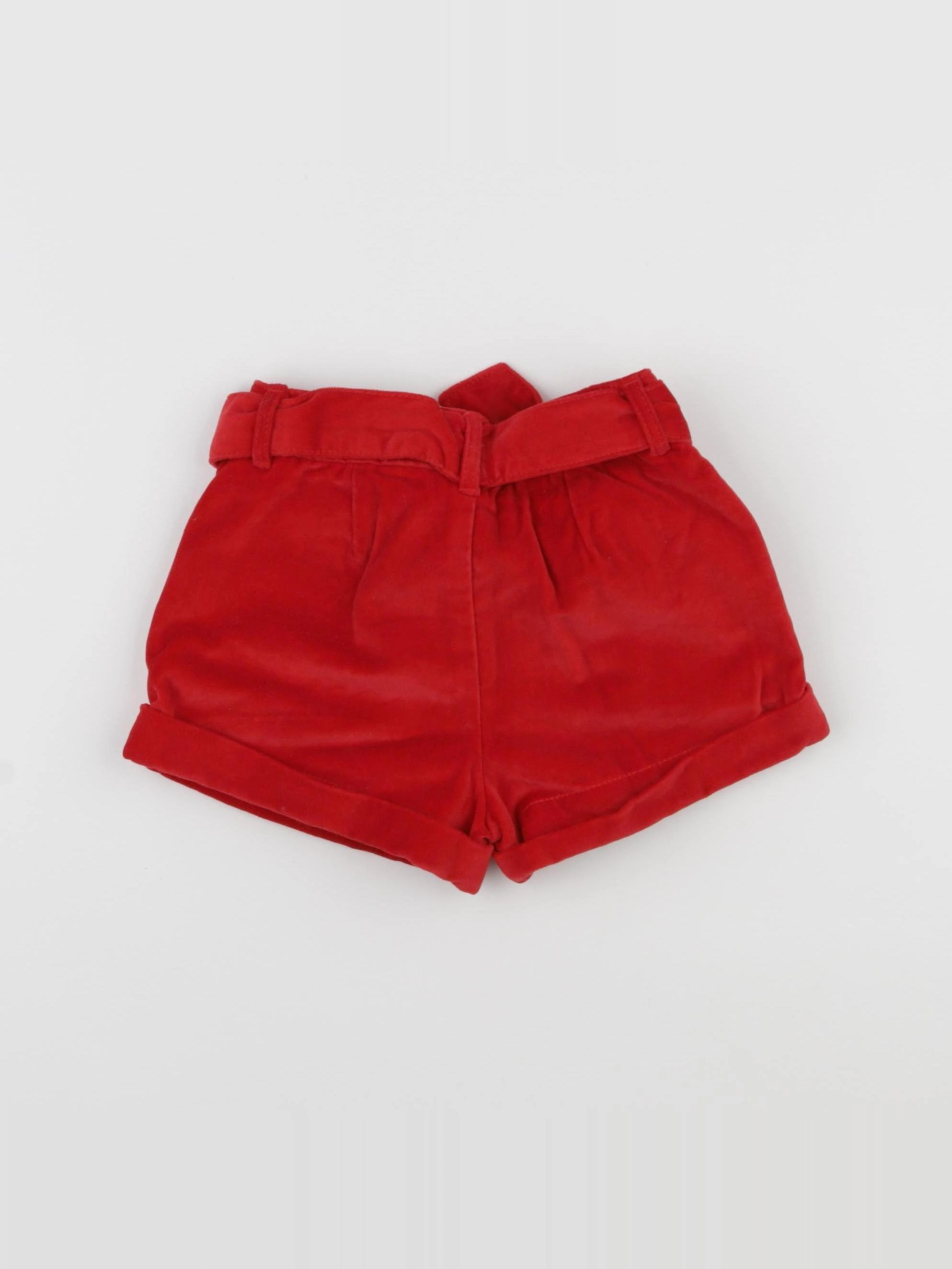 Vertbaudet - short rouge - 3 ans