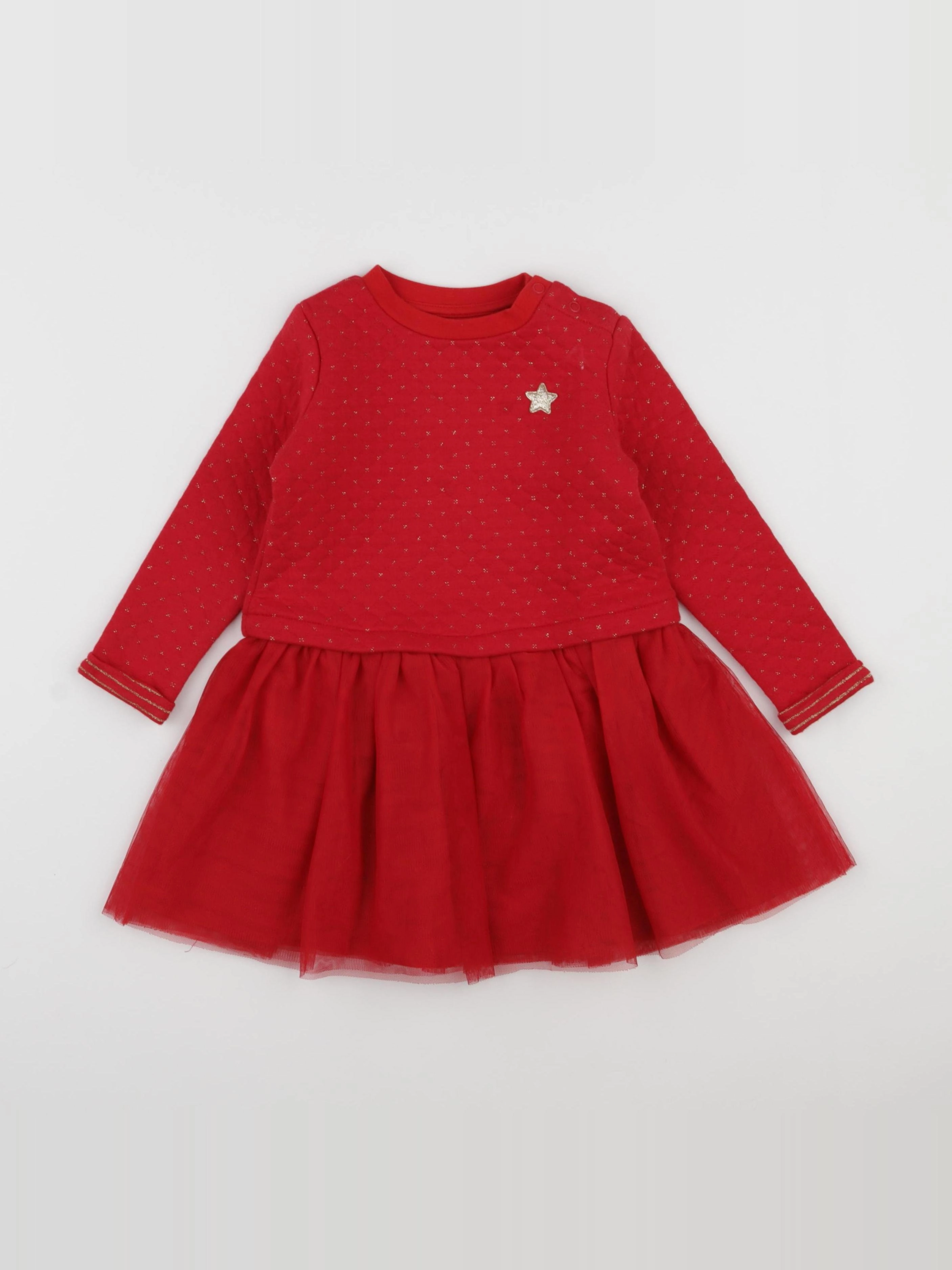Vertbaudet - robe rouge - 3 ans