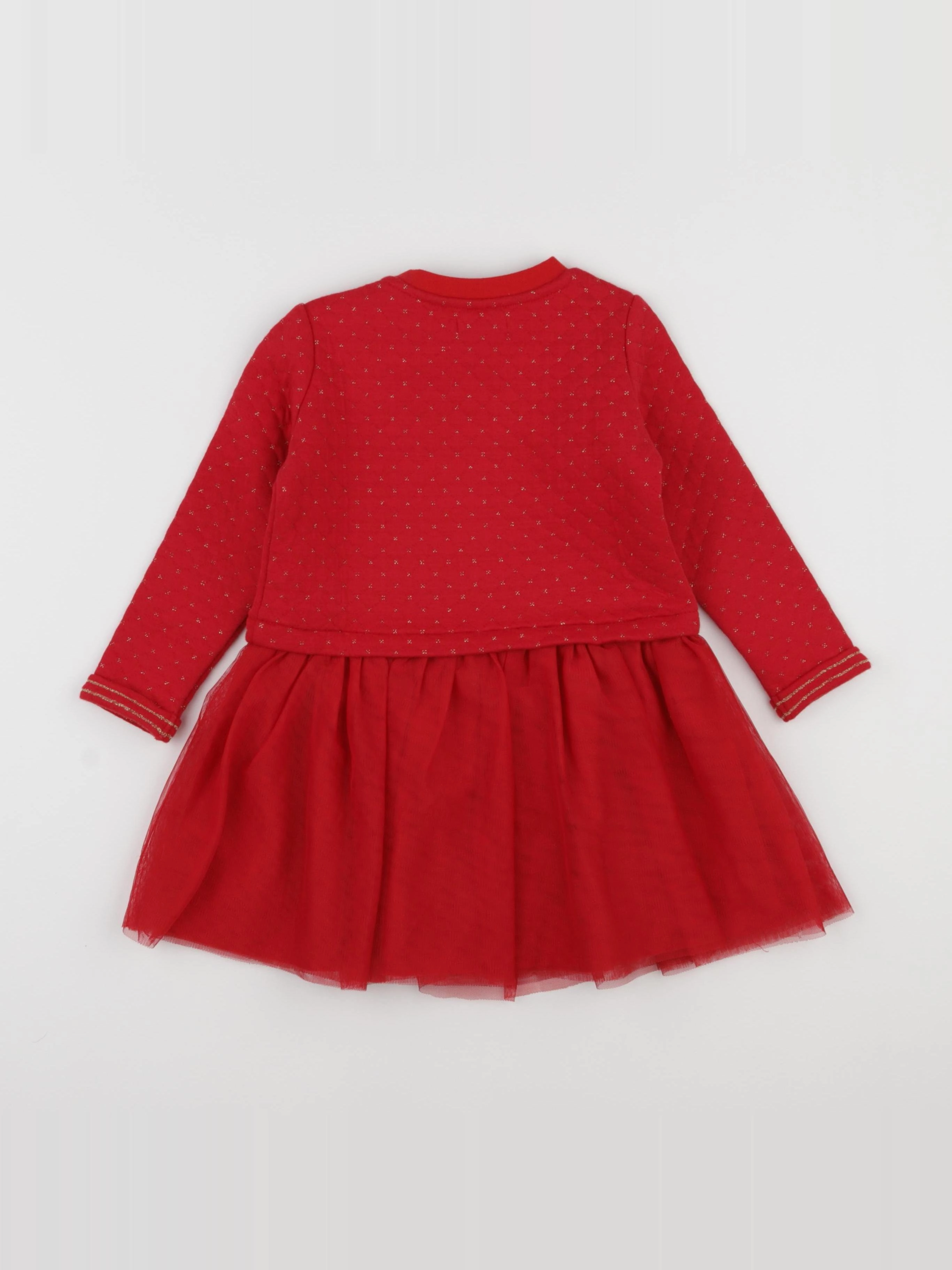 Vertbaudet - robe rouge - 3 ans