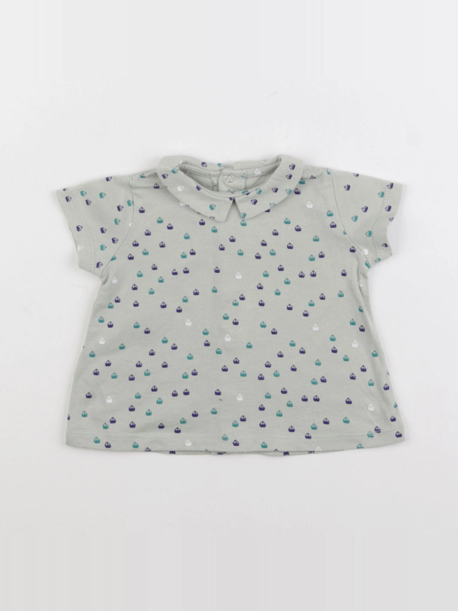 Boutchou - polo vert - 3 mois