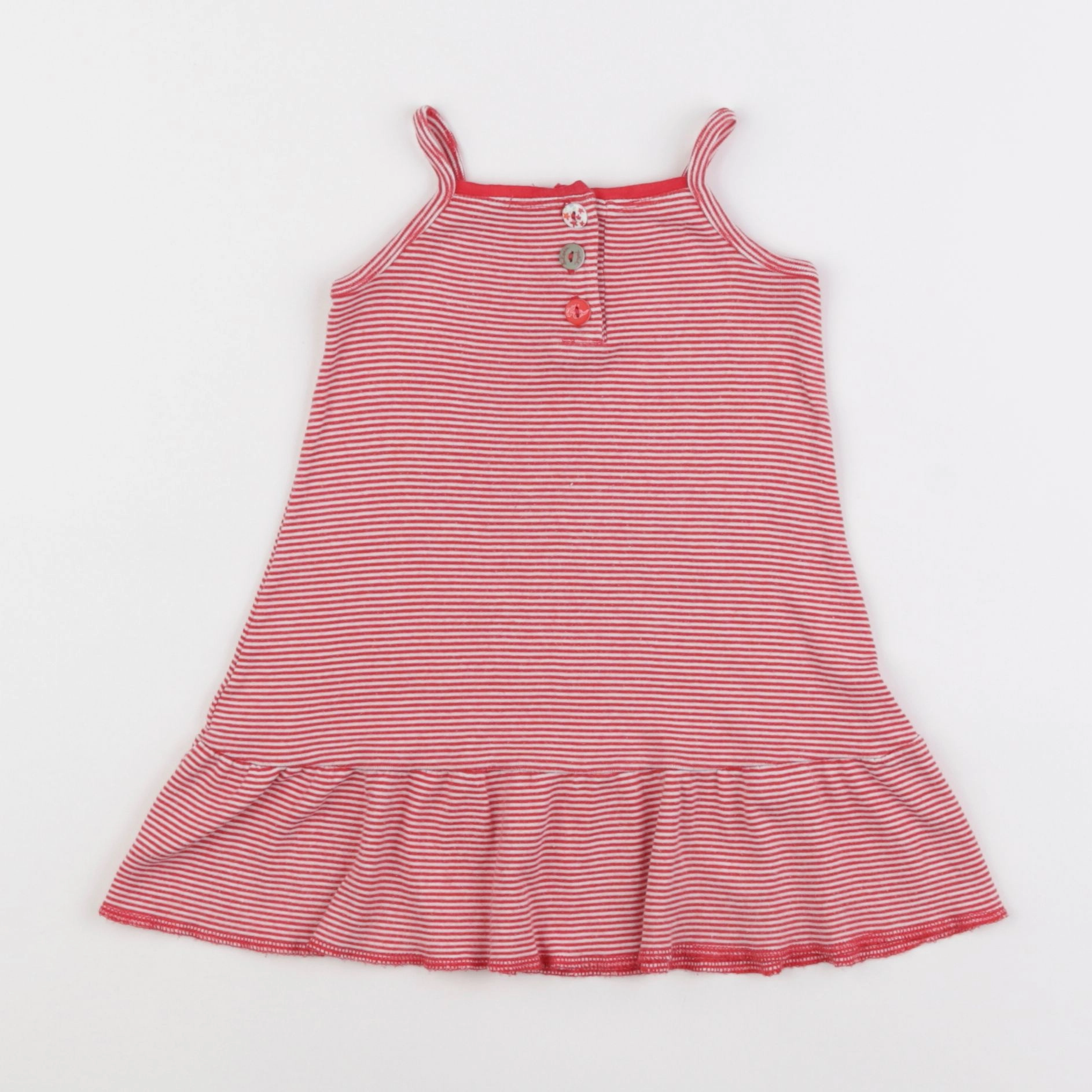 Petit Bateau - robe rouge - 12 mois