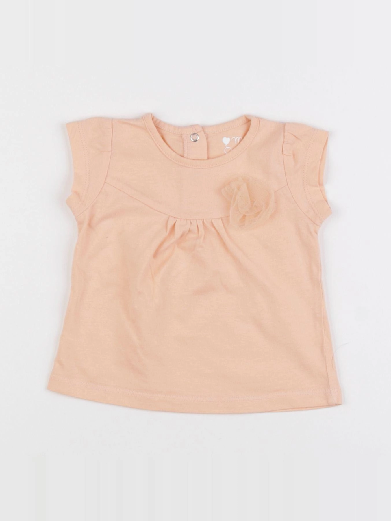 Tape à l'oeil - tee-shirt orange - 6 mois