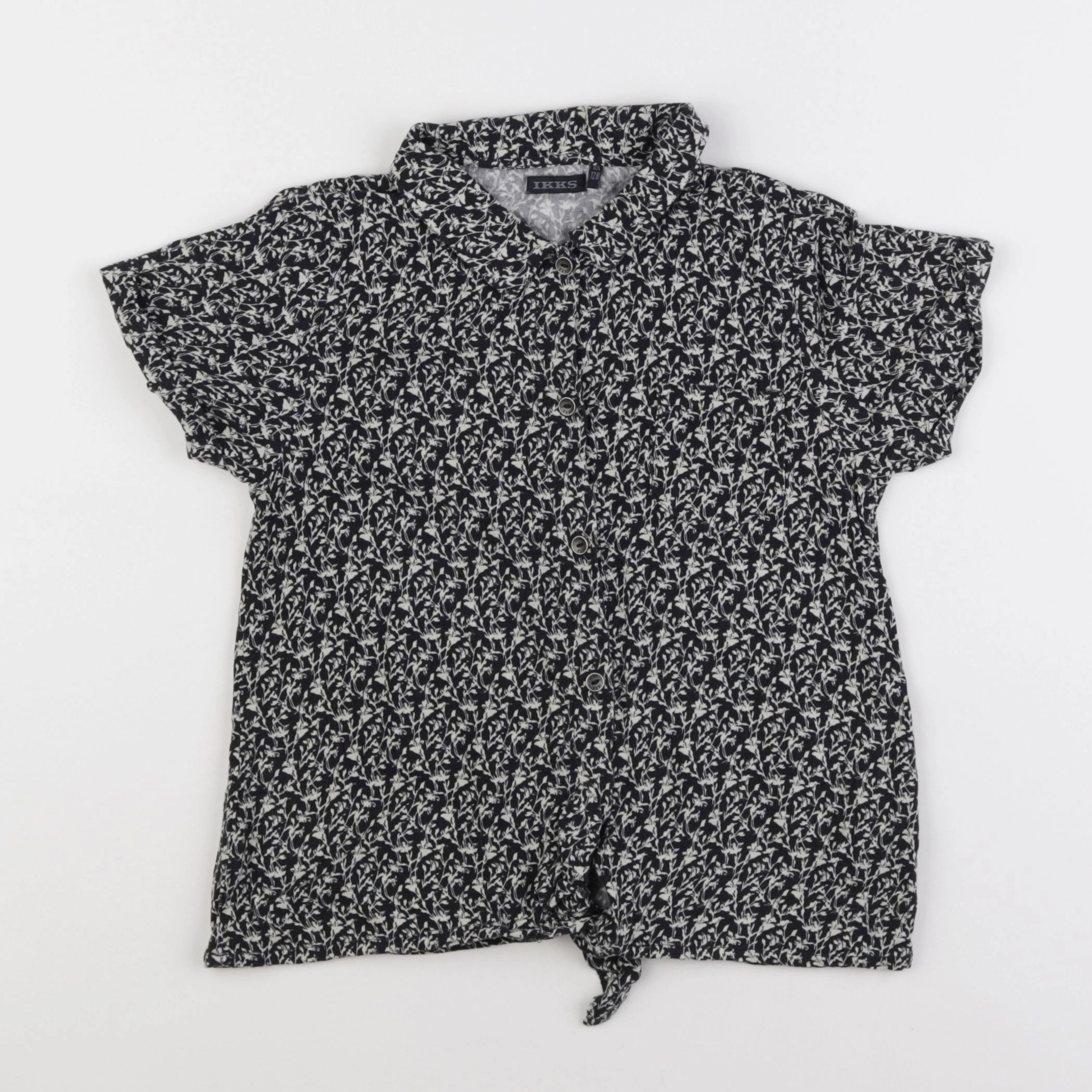 IKKS - blouse noir - 8 ans