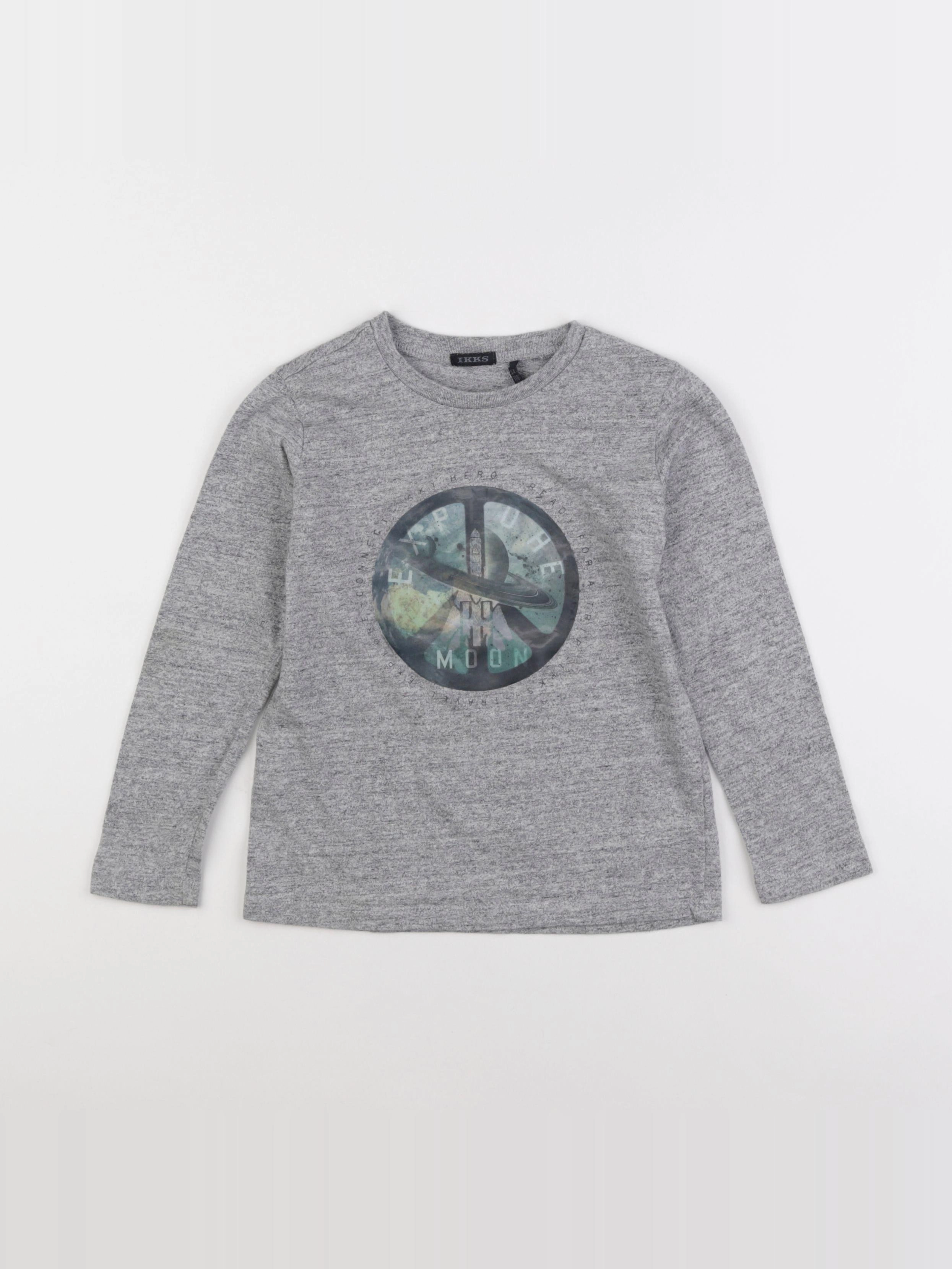 IKKS - tee-shirt gris - 5 ans