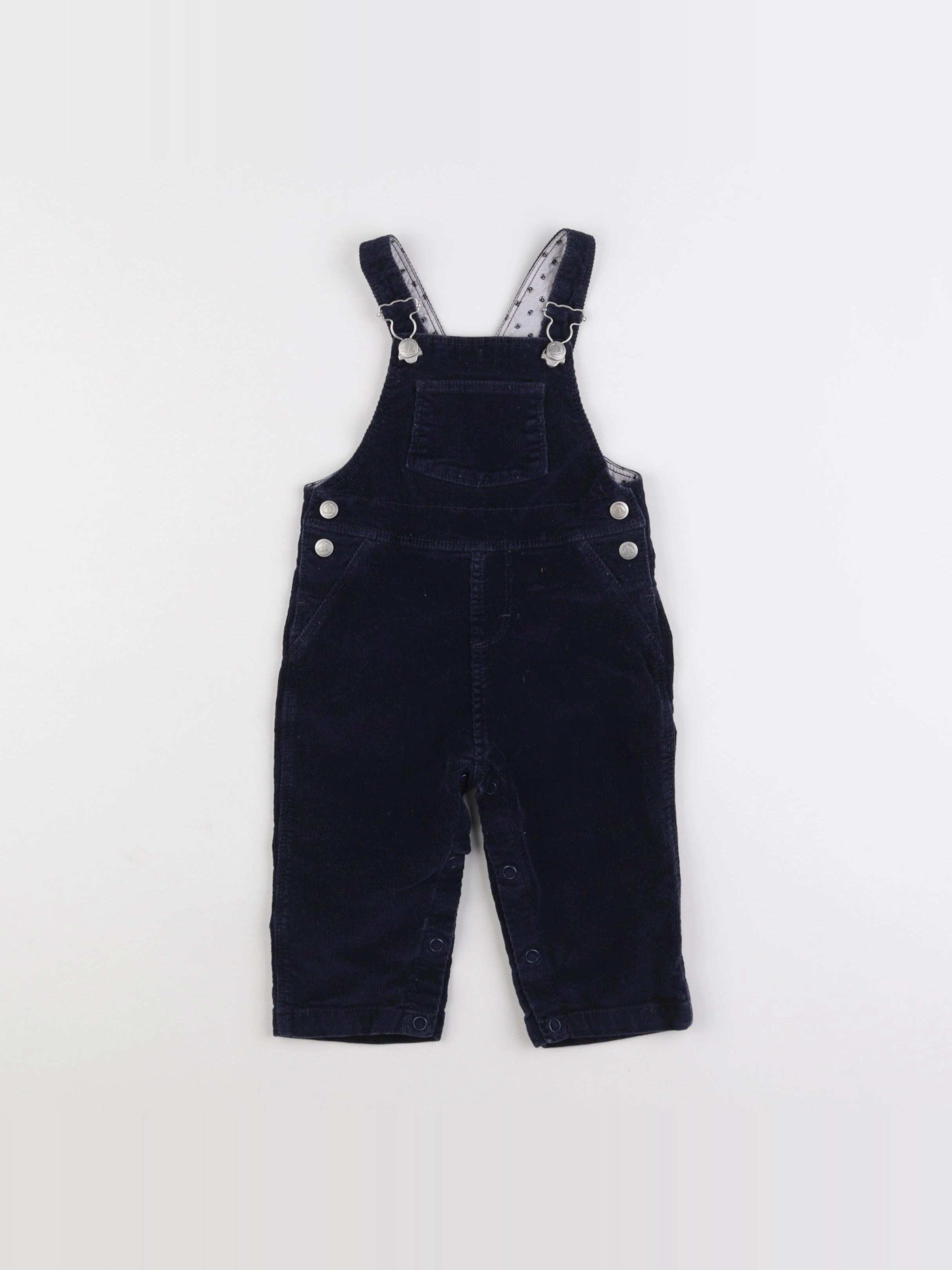 Petit Bateau - salopette bleu - 6 mois
