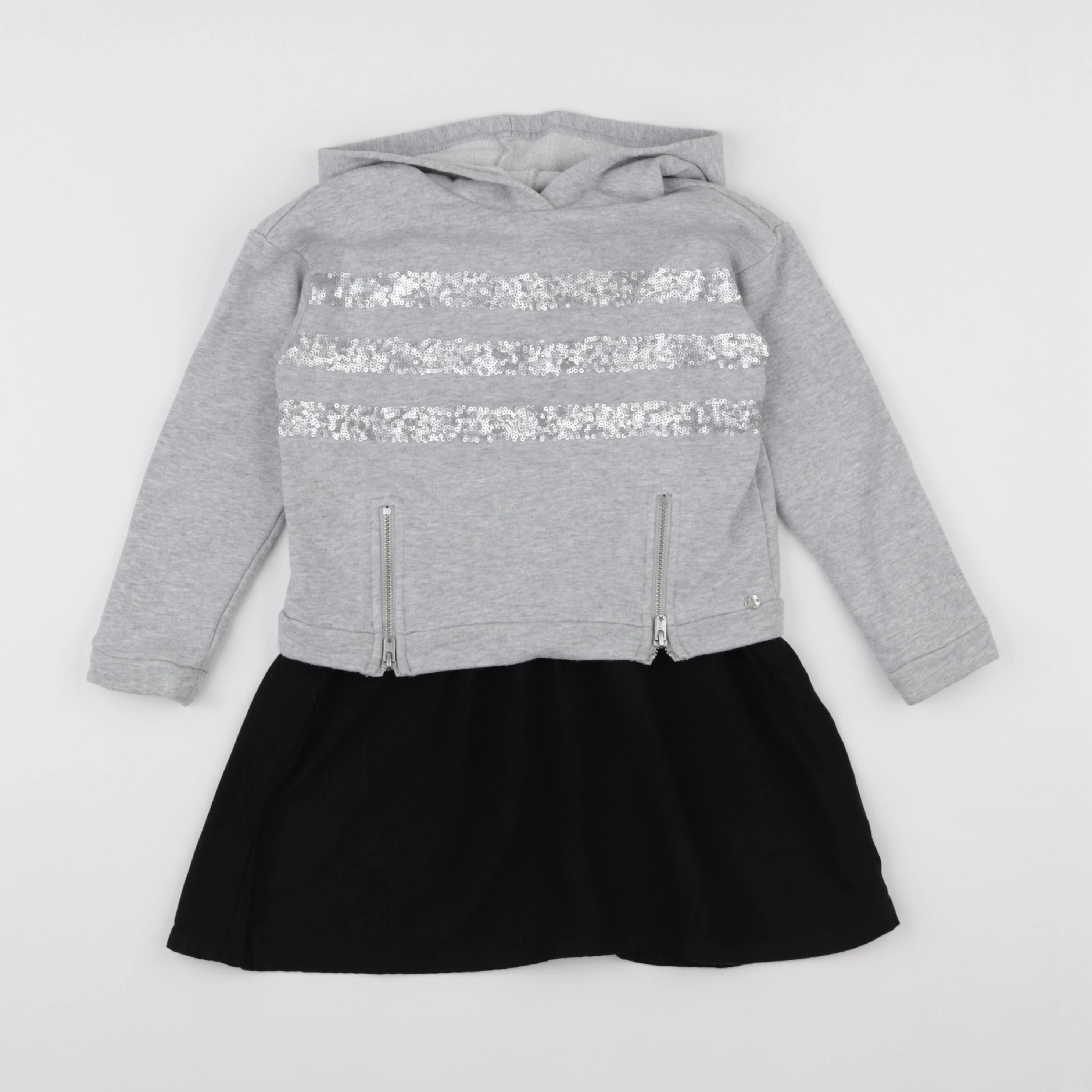 IKKS - robe gris, noir - 5 ans