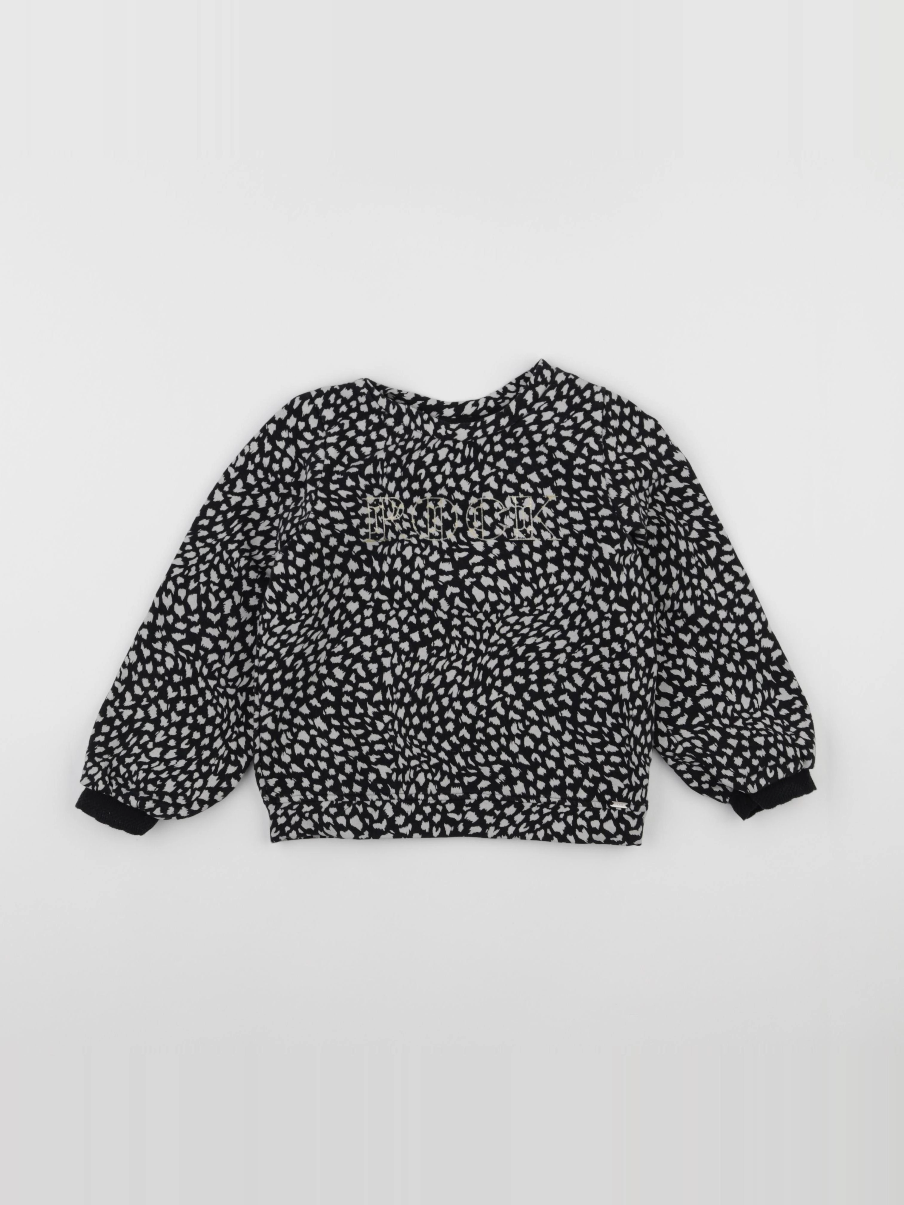 IKKS - sweat beige, noir - 6 ans