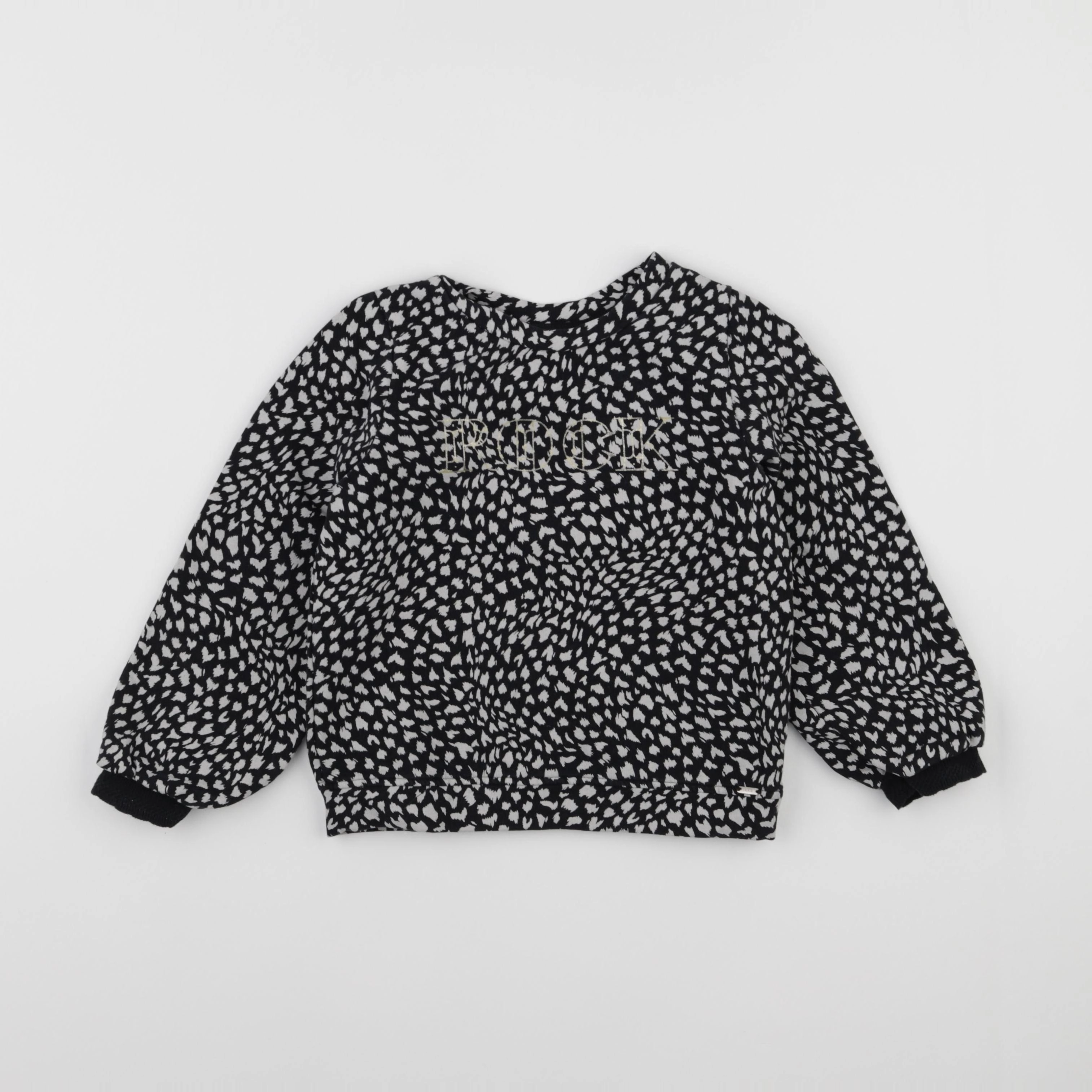 IKKS - sweat beige, noir - 6 ans