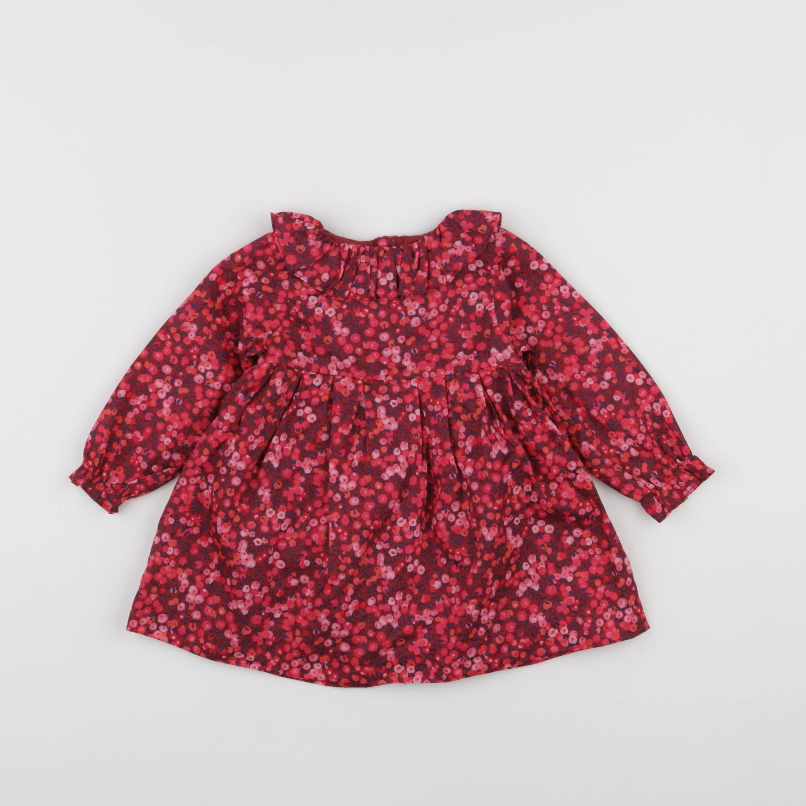Jacadi - robe liberty rouge - 12 mois