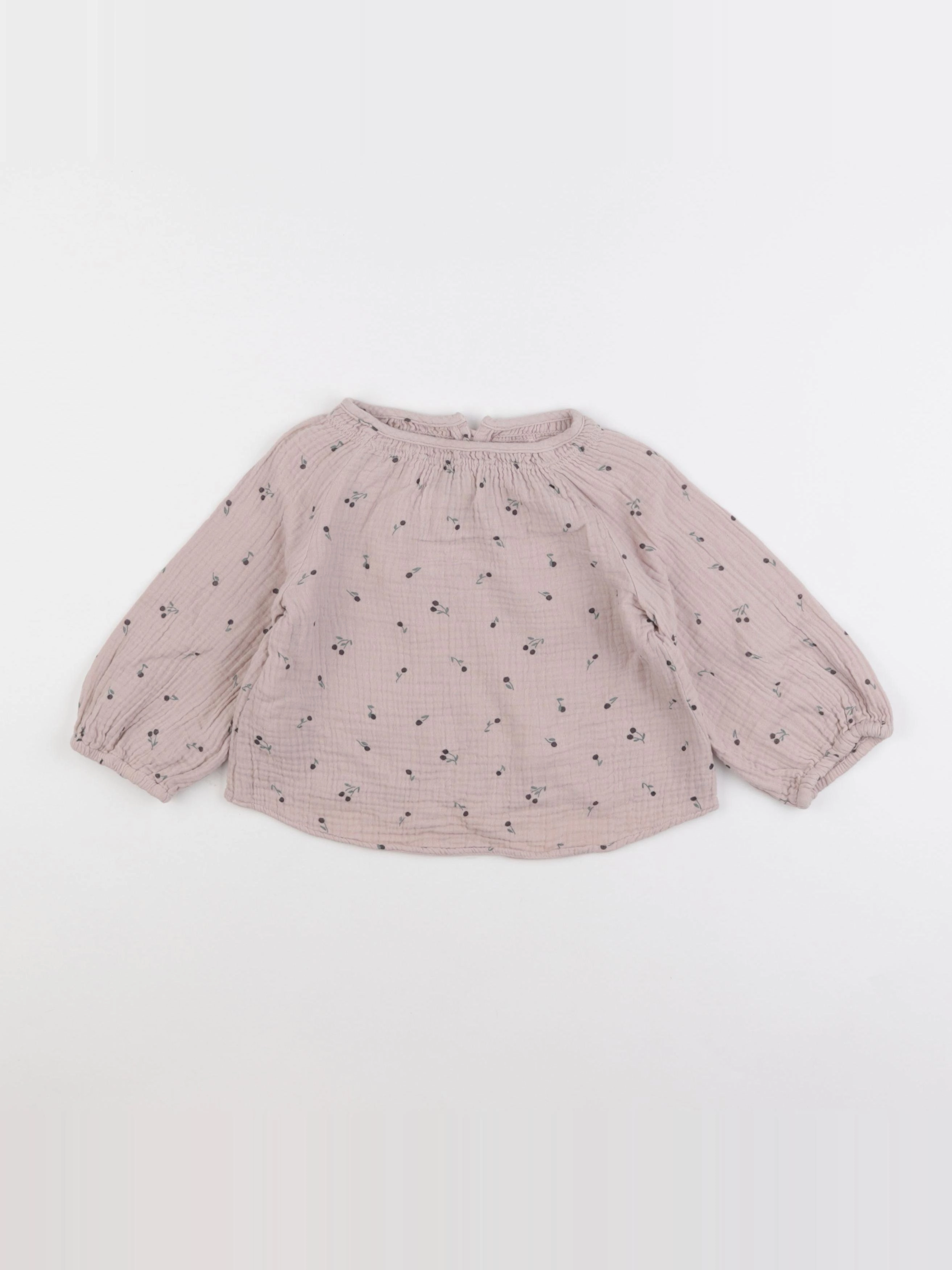 Zara - blouse rose - 12/18 mois