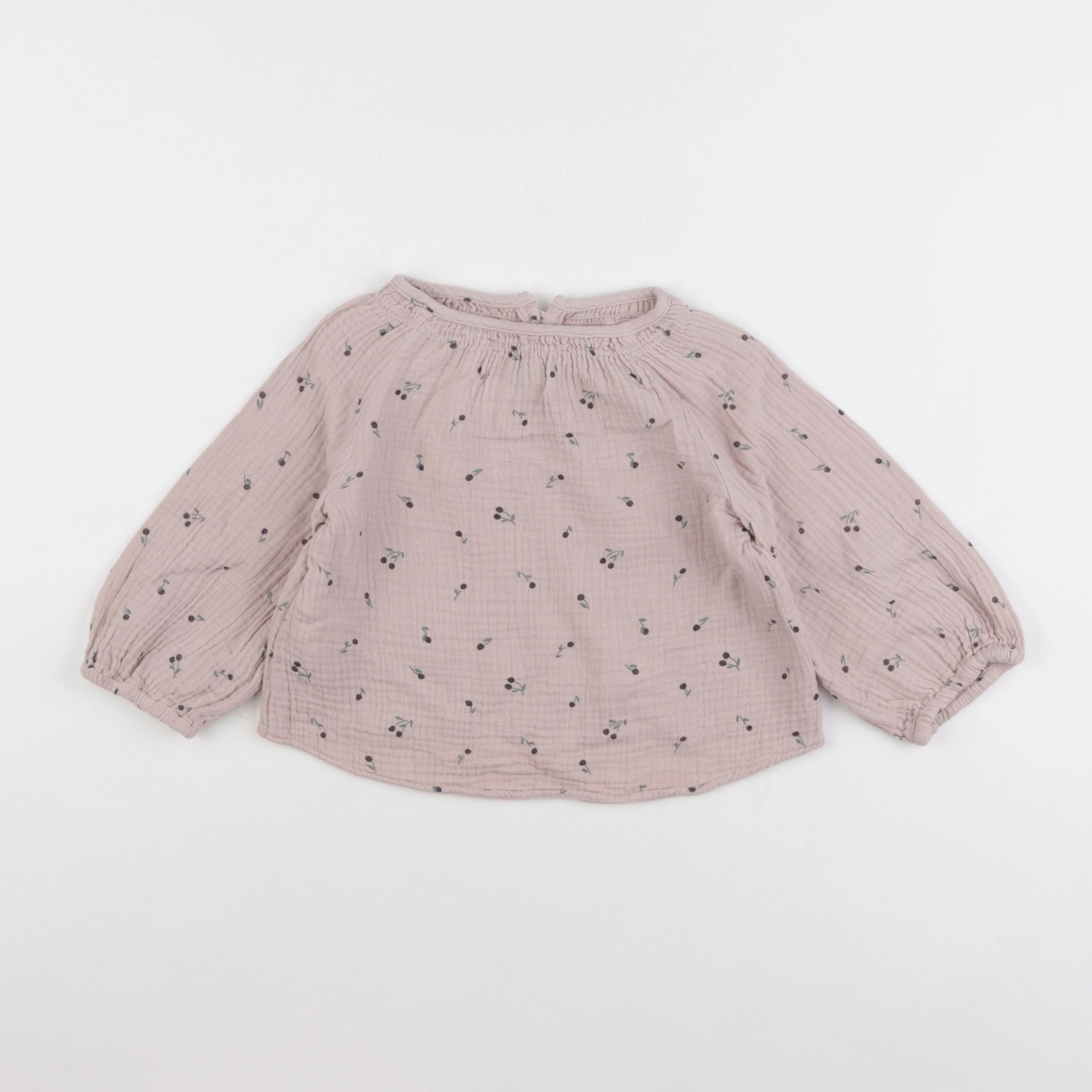 Zara - blouse rose - 12/18 mois