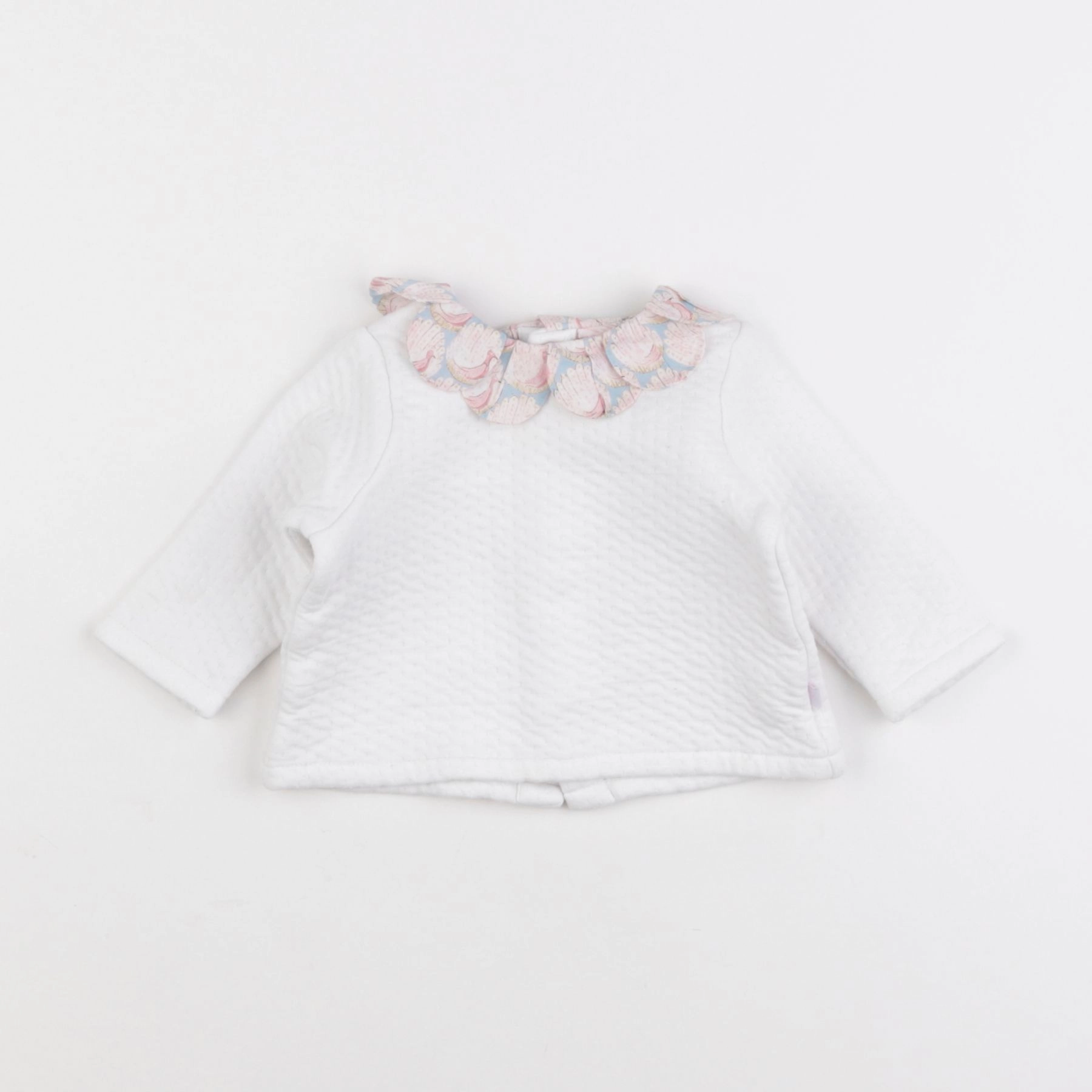 Jacadi - sweat blanc - 3 mois